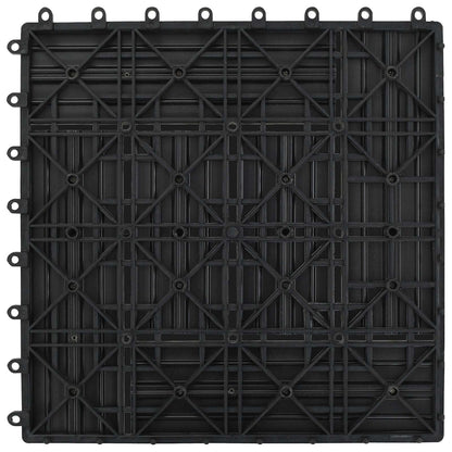 Terrassenfliese 22 stk. Grau 30 x 30 cm WPC