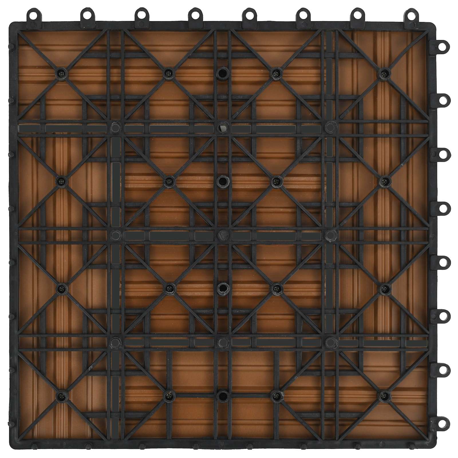Terrassenfliese 22 pcs Teak 30 x 30 cm WPC