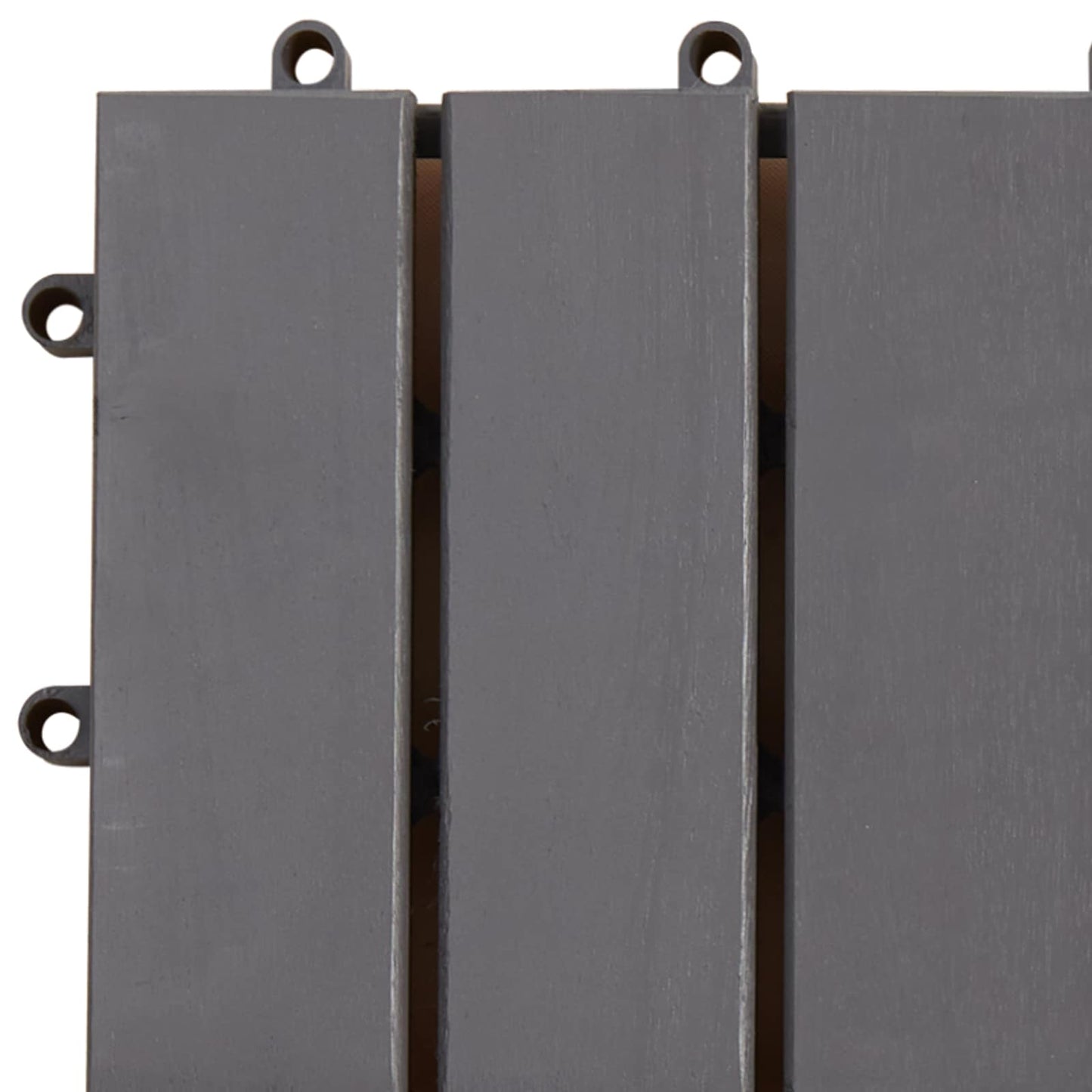 Terrassenfliese 30 pcs Grau 30 x 30 cm Akazien-Hartholz