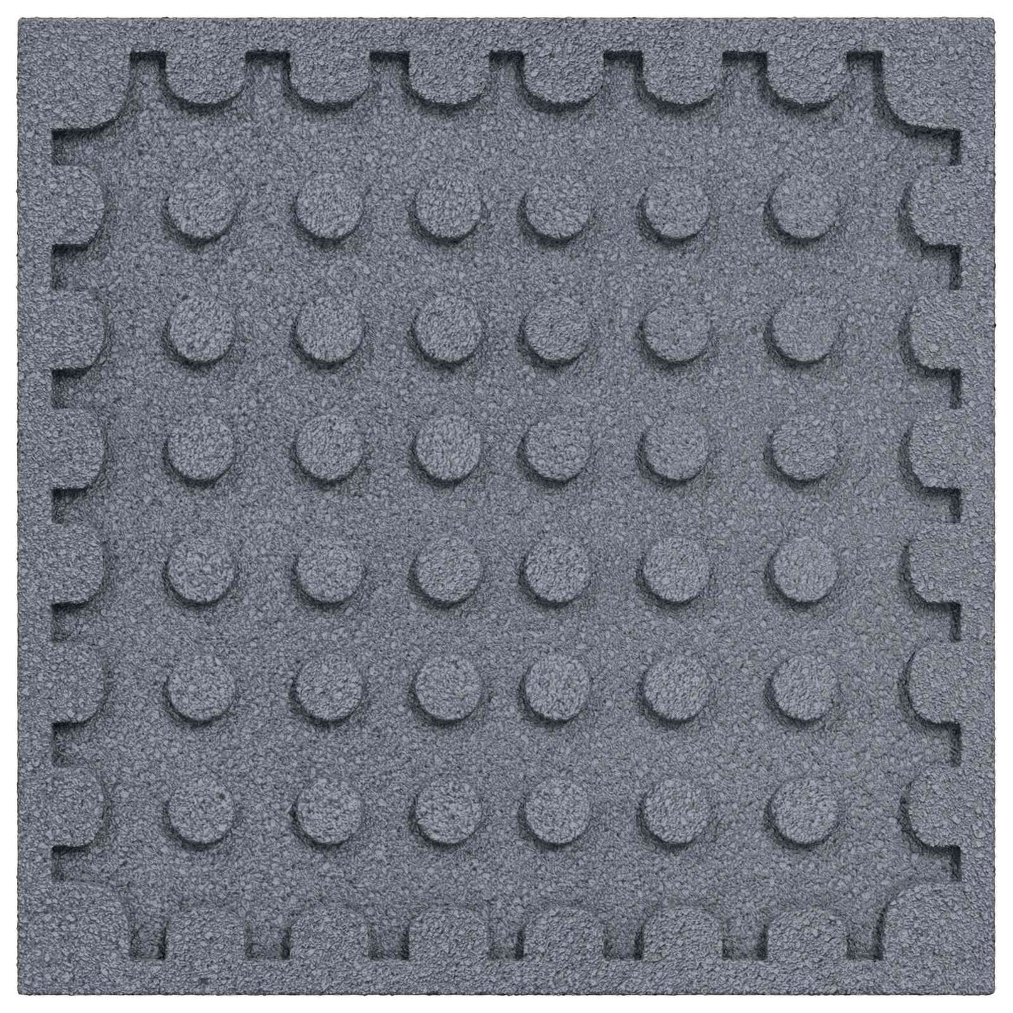 Sturzschutzfliesen 24 stk. Grau 50 x 50 cm Gummi