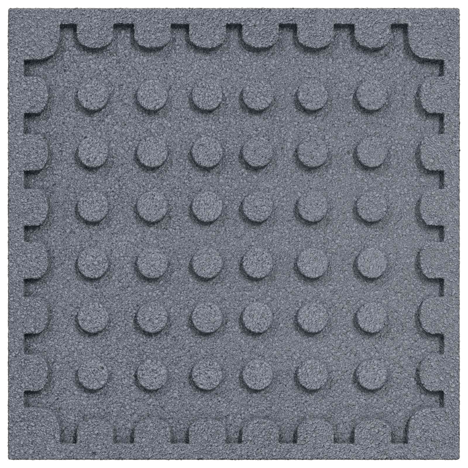 Sturzschutzfliesen 24 stk. Grau 50 x 50 cm Gummi