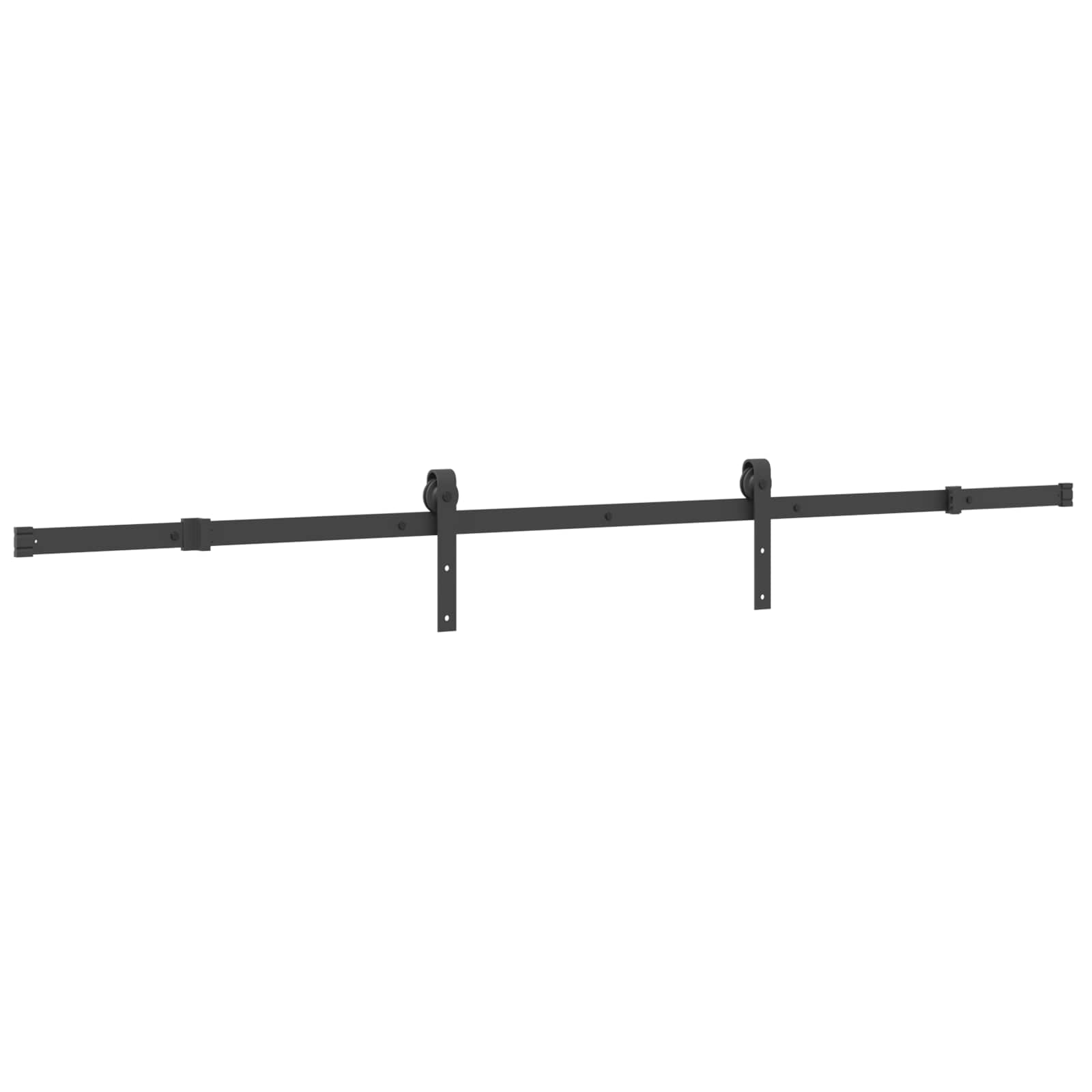Schiebetür NARVIK Natürlich und Schwarz 95 x 210 cm (213.5 cm)
