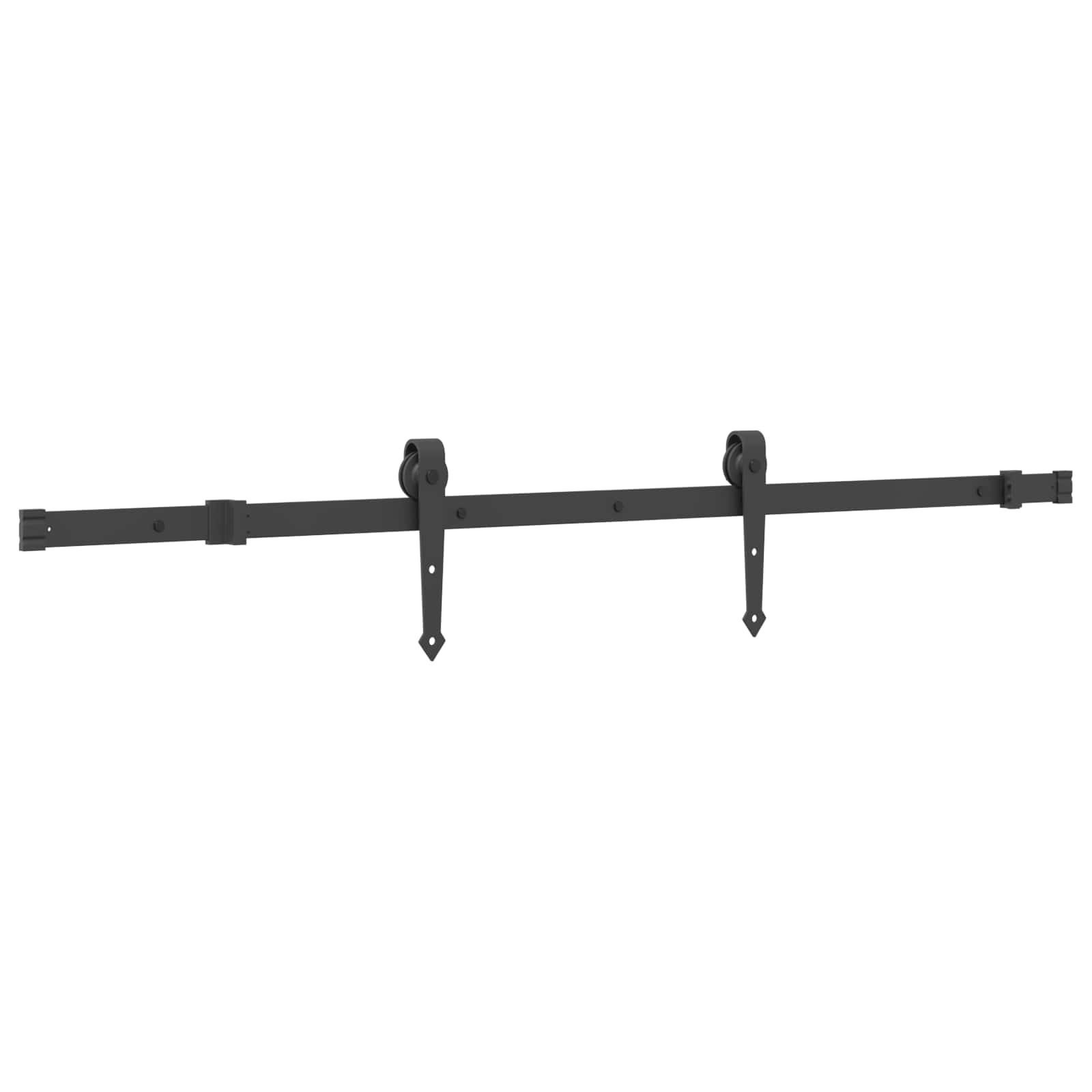 Schiebetür NARVIK Natürlich und Schwarz 85 x 210 cm (152,5 cm)