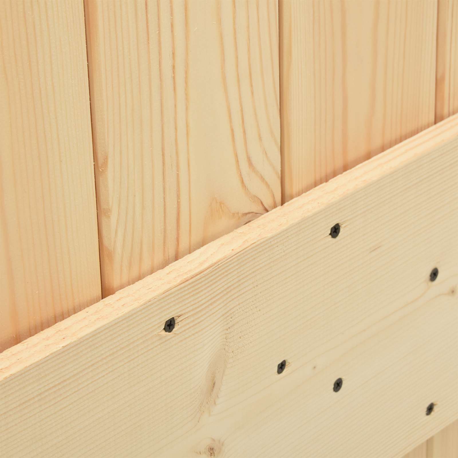 Schiebetür NARVIK Natürlich und Schwarz 80 x 210 cm (152,5 cm)