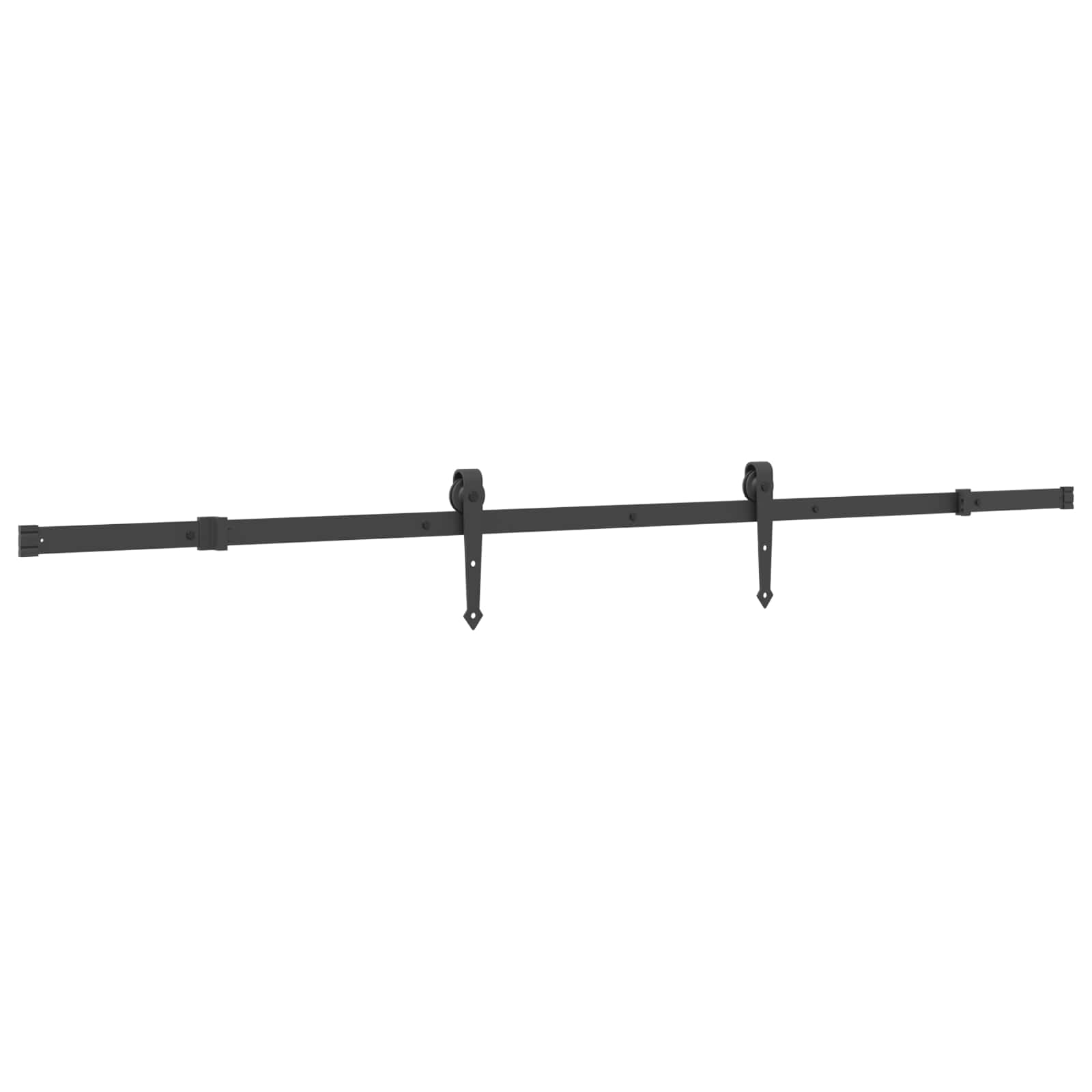 Schiebetür NARVIK Natürlich und Schwarz 70 x 210 cm (213,5 cm)
