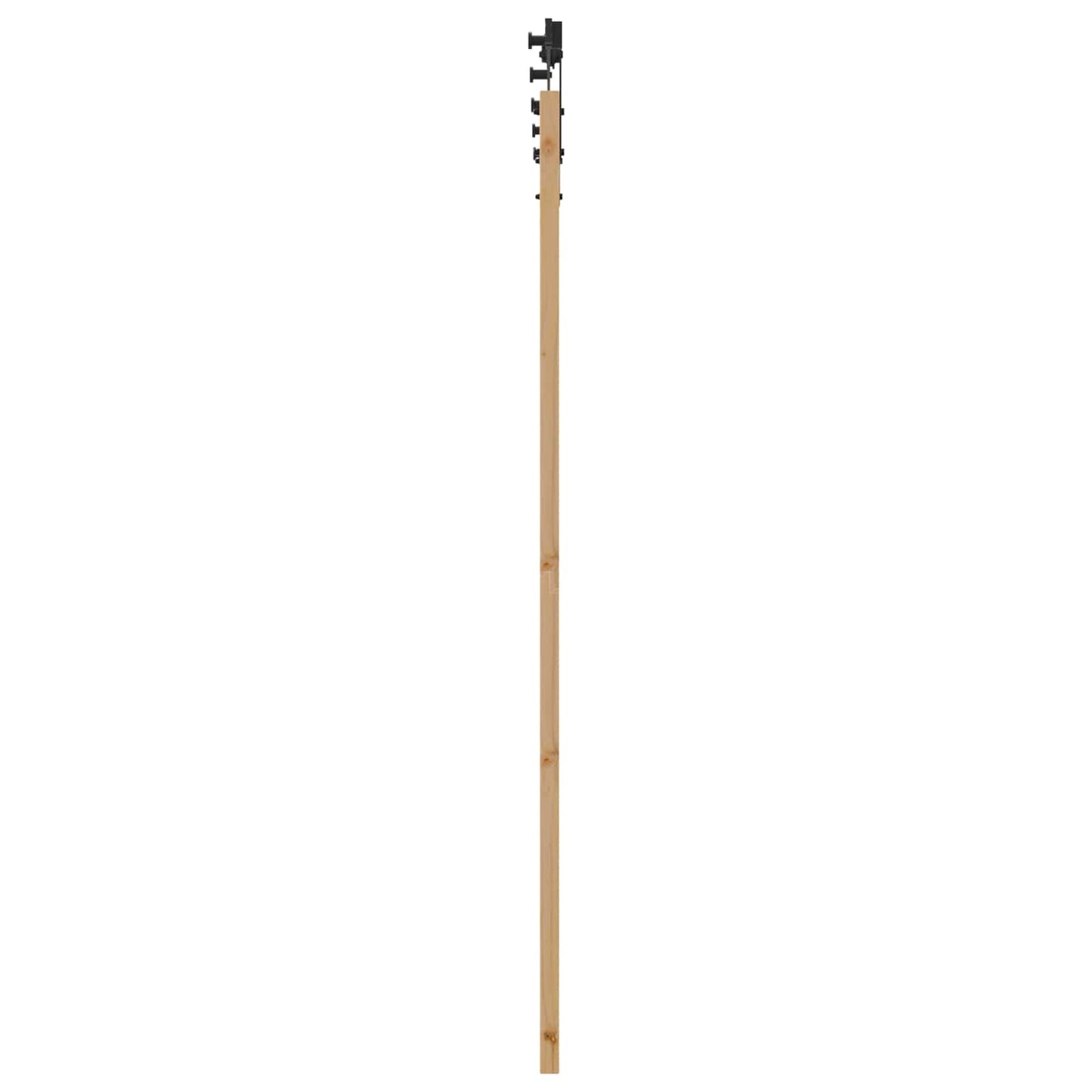 Schiebetür Natürlich und Schwarz 86 x 198,5 cm