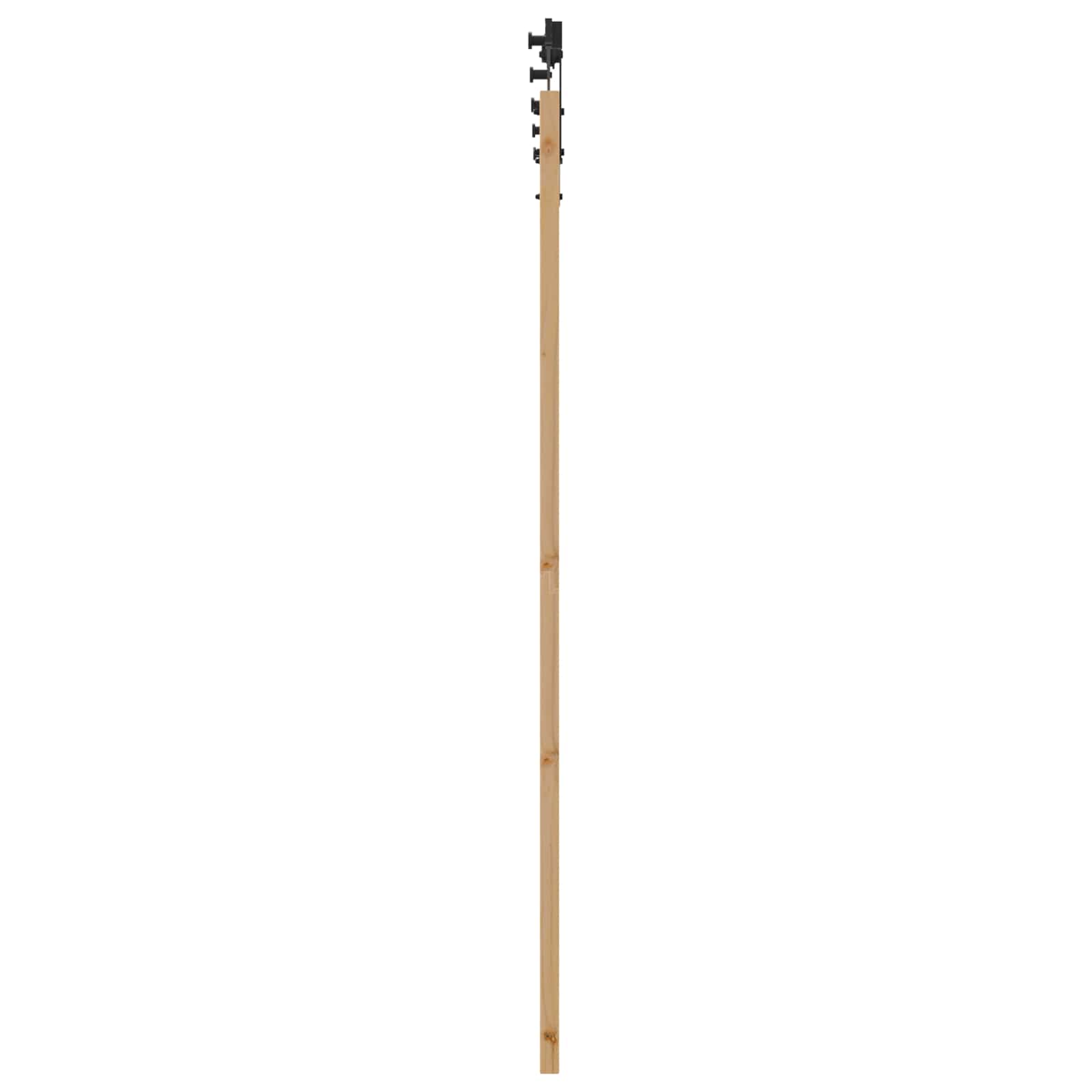 Schiebetür Natürlich und Schwarz 86 x 198,5 cm
