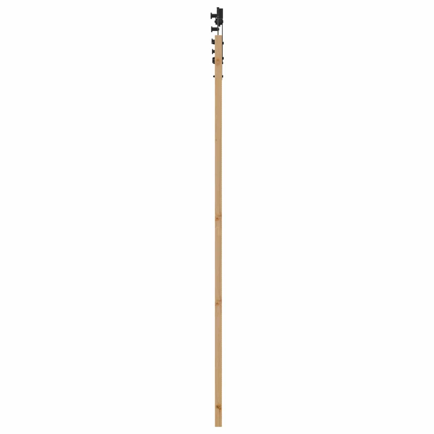 Schiebetür Natürlich und Schwarz 86 x 211 cm
