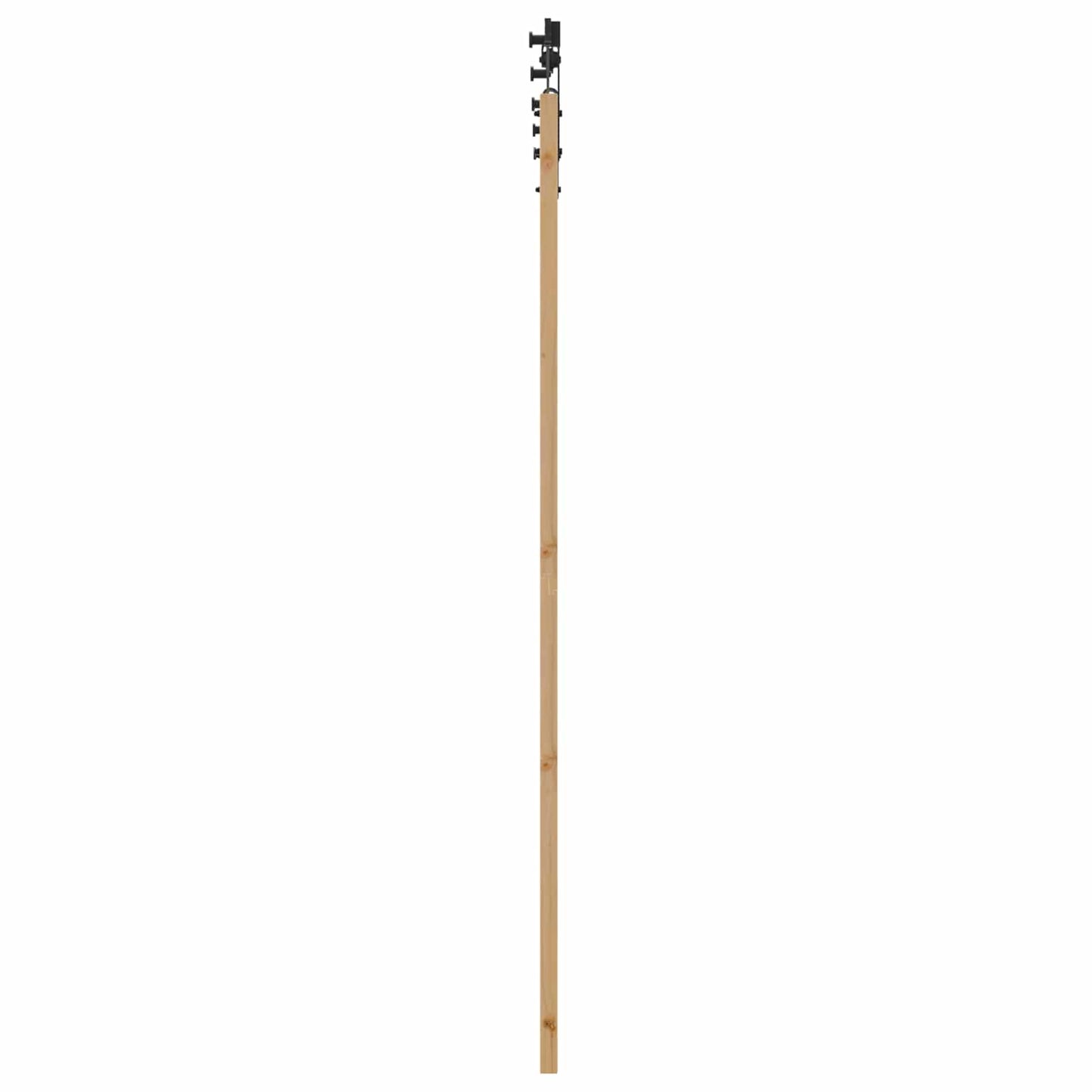 Schiebetür Natürlich und Schwarz 86 x 211 cm