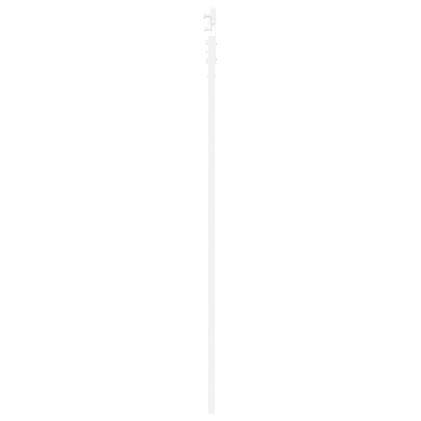 Schiebetür Weiß 83 x 202 cm Massives Kiefernholz