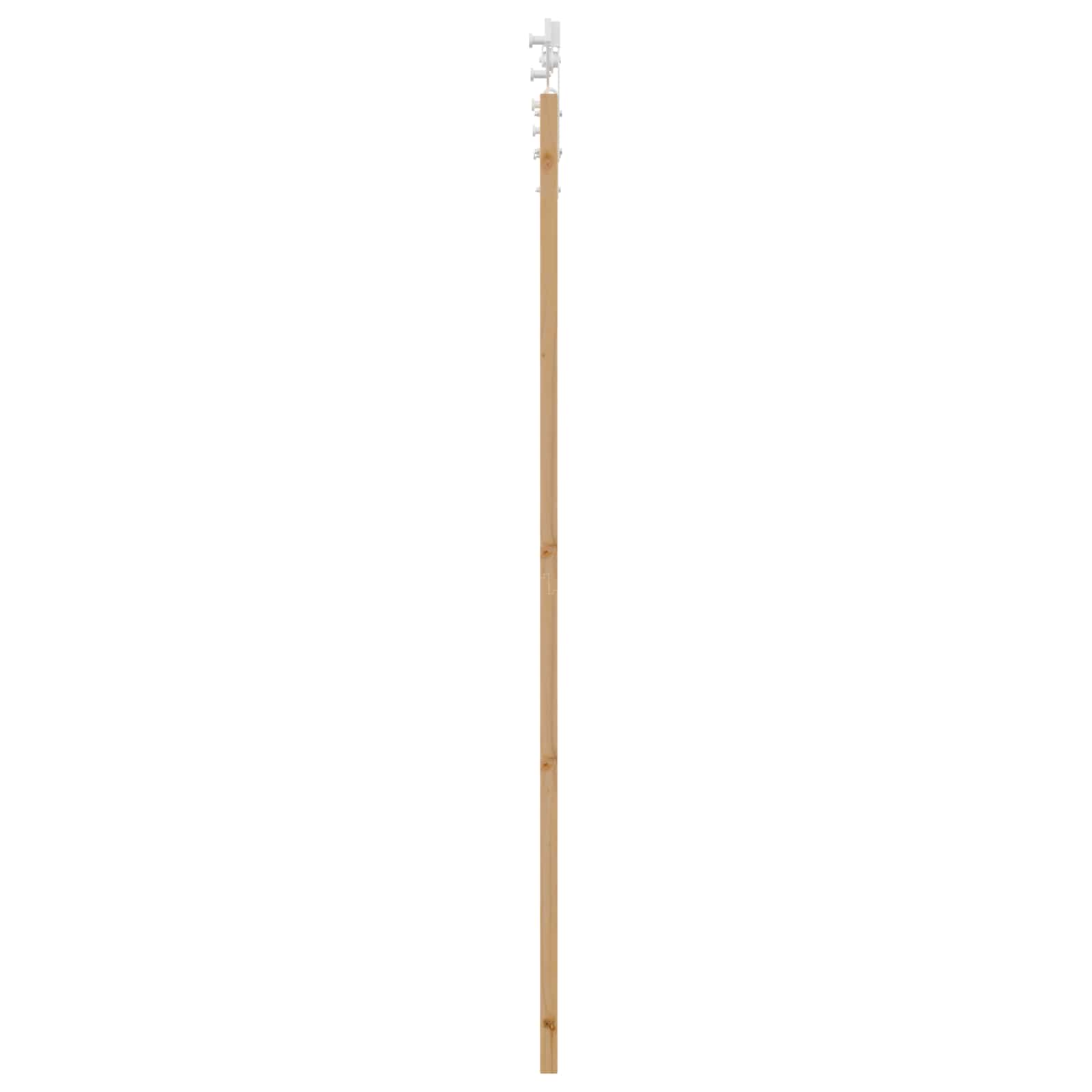 Schiebetür Natürlich und Weiß 86 x 211 cm Massives Kiefernholz