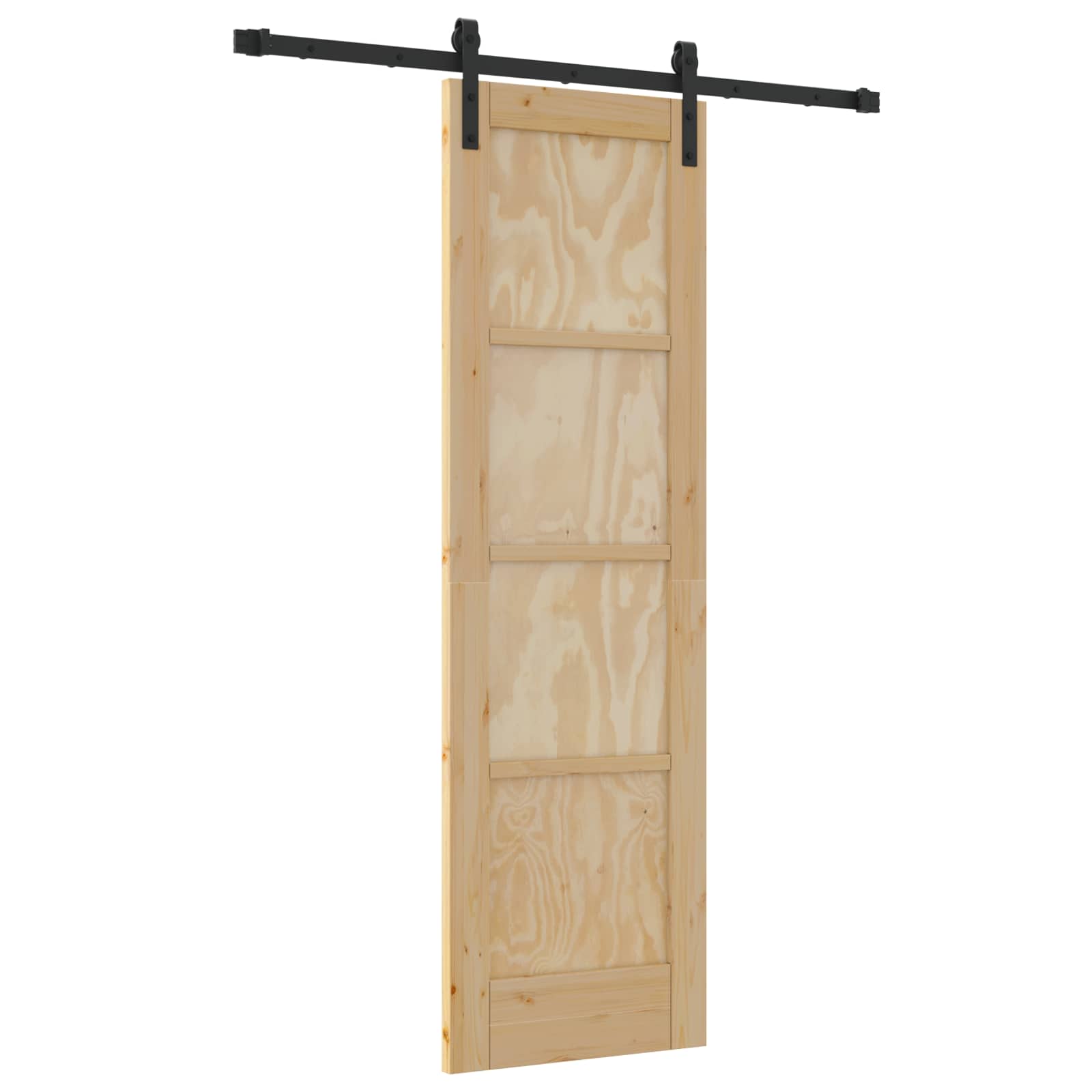 Schiebetür Natur 61 x 198,5 cm Massives Kiefernholz