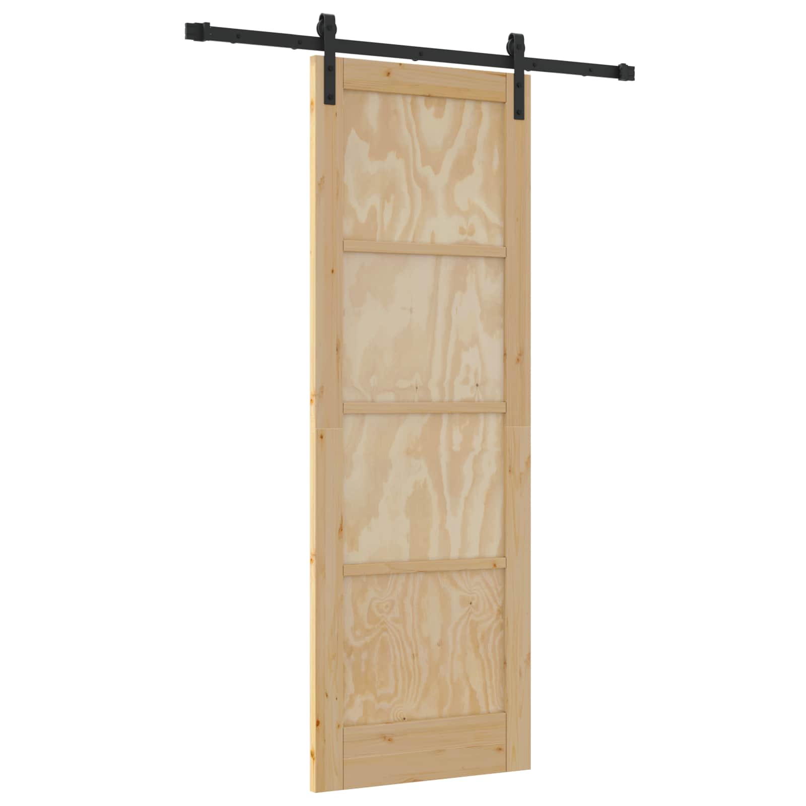 Schiebetür Natur 73,5 x 211 cm Massives Kiefernholz