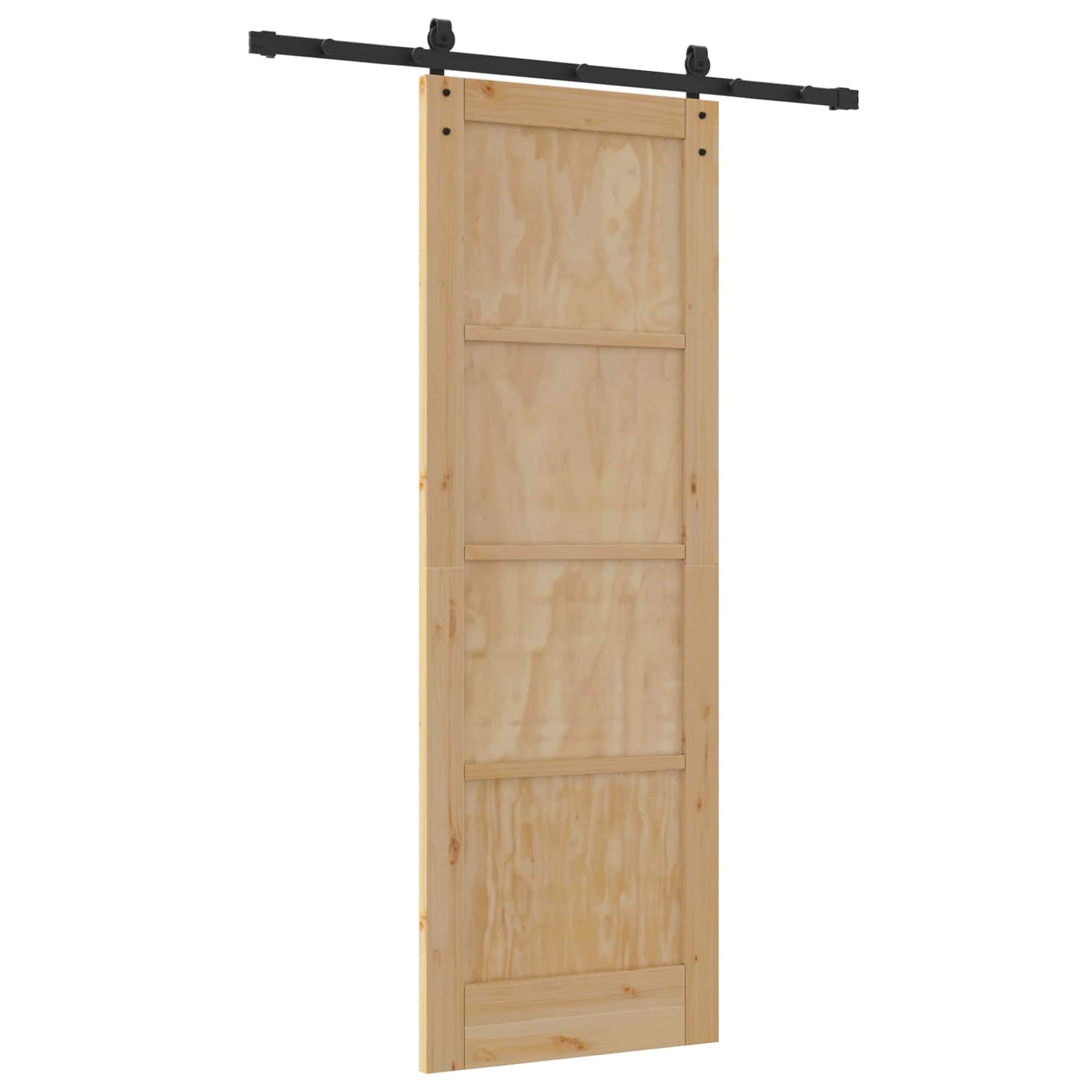 Schiebetür Natur 73,5 x 211 cm Massives Kiefernholz