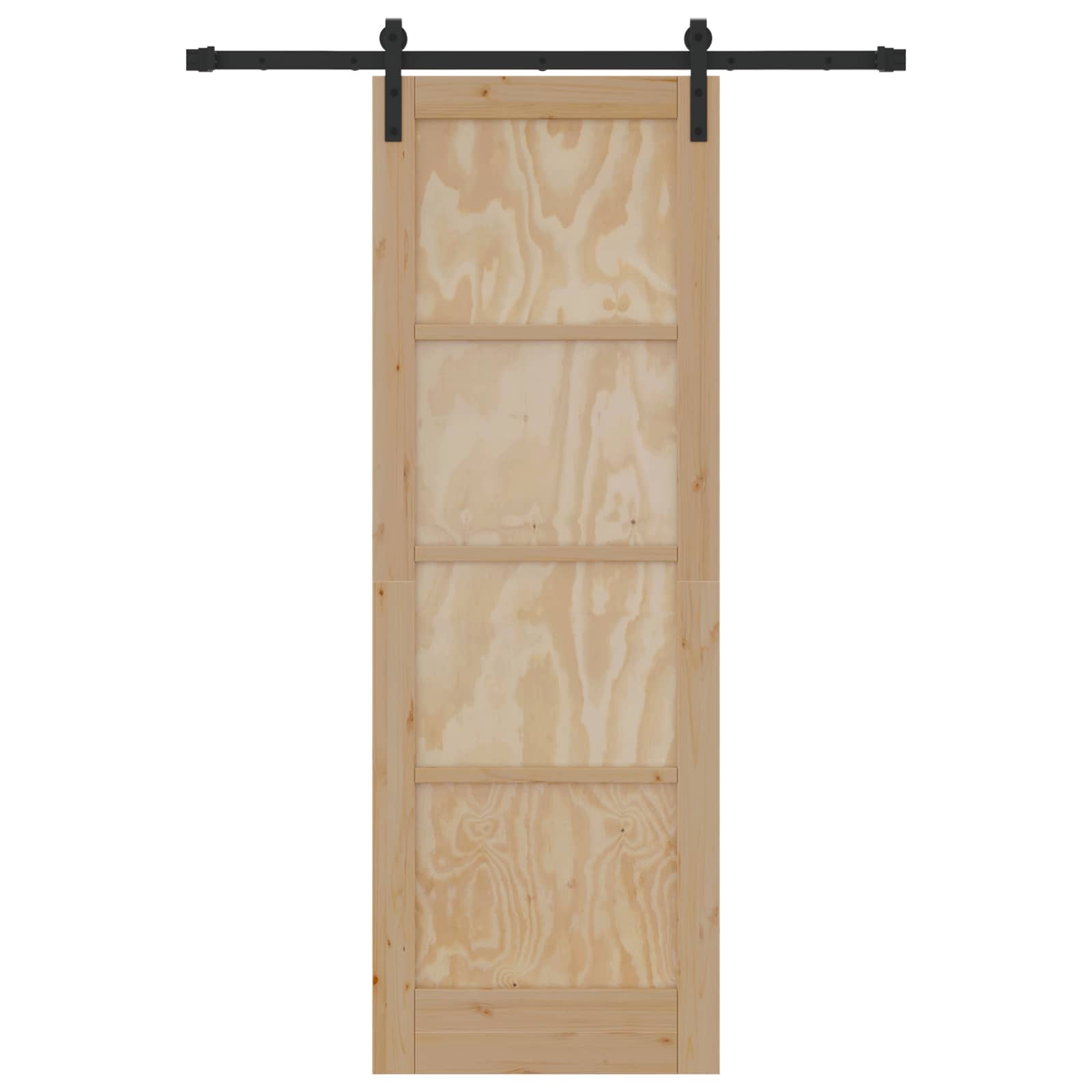 Schiebetür Natur 73,5 x 211 cm Massives Kiefernholz