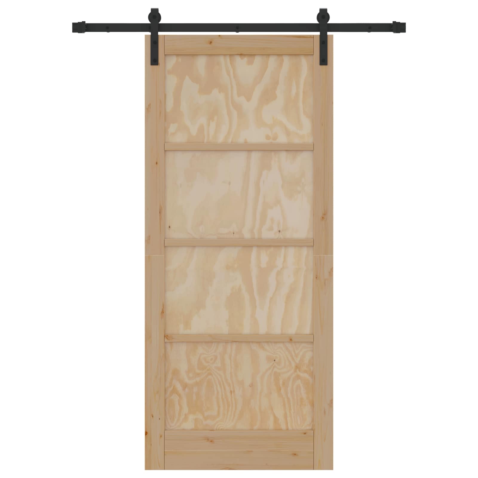 Schiebetür Natur 86 x 198,5 cm Massives Kiefernholz
