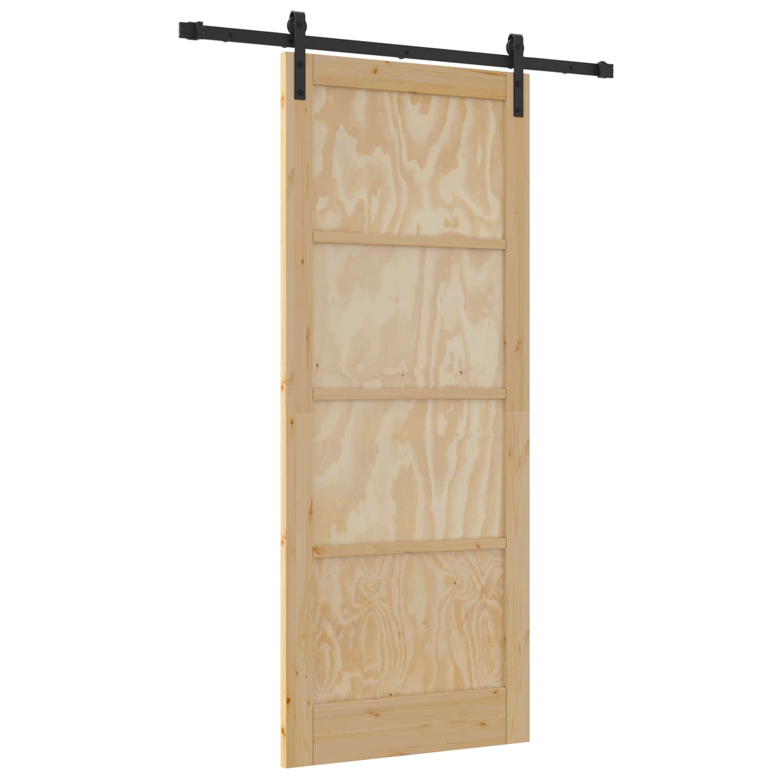 Schiebetür Natur 86 x 211 cm Massives Kiefernholz