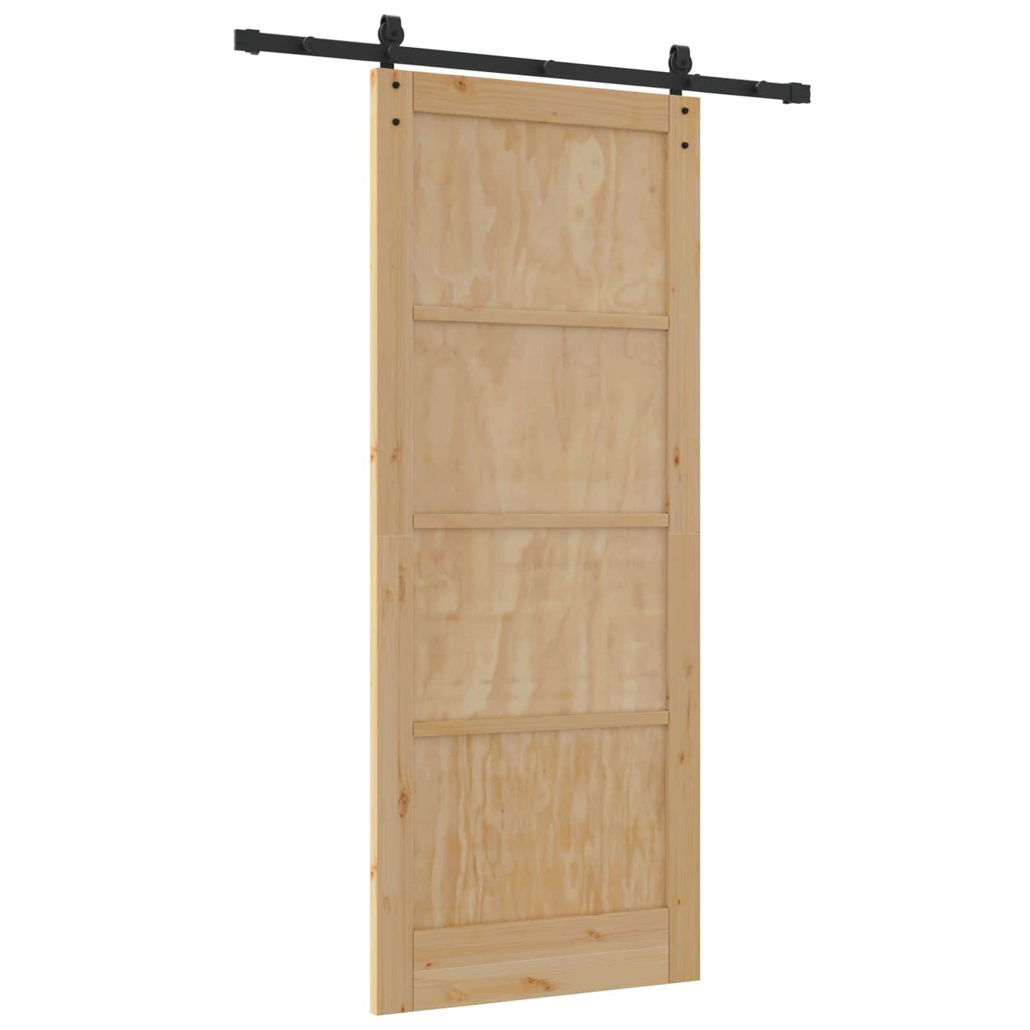 Schiebetür Natur 86 x 211 cm Massives Kiefernholz