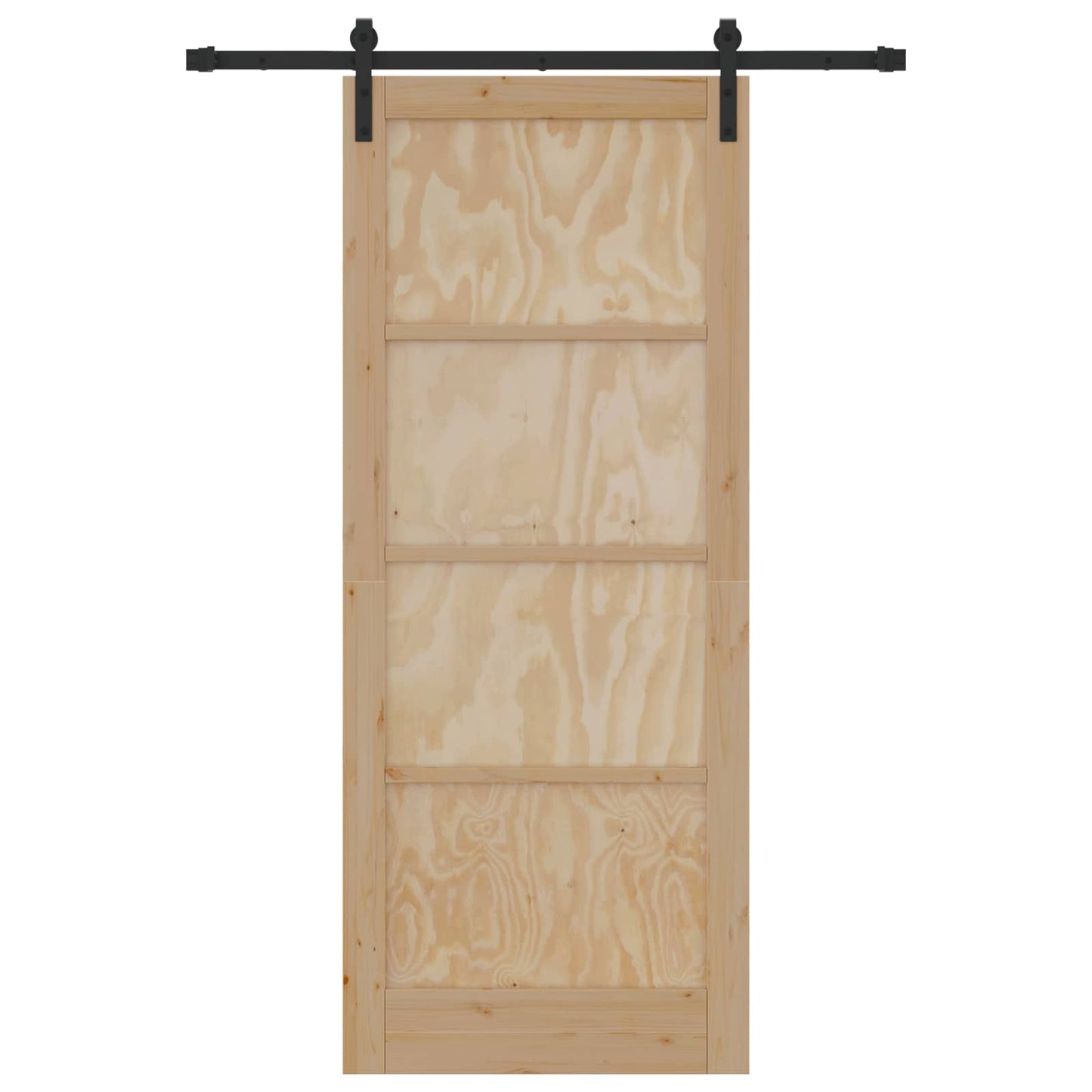 Schiebetür Natur 86 x 211 cm Massives Kiefernholz