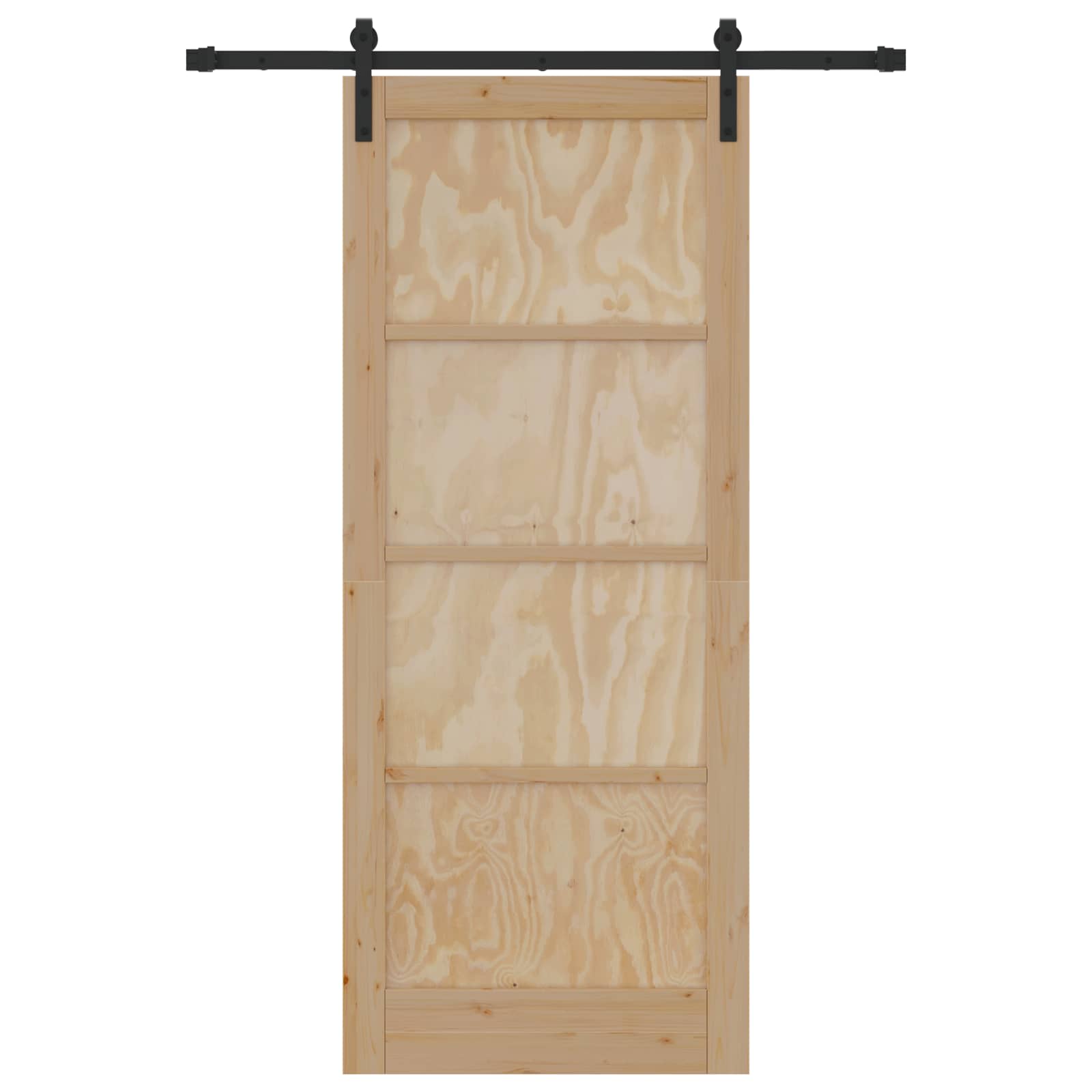Schiebetür Natur 86 x 211 cm Massives Kiefernholz