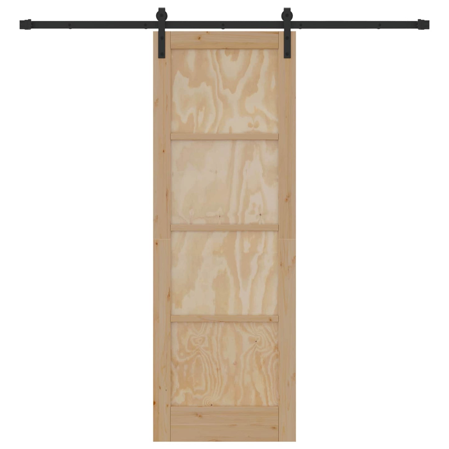 Schiebetür Natur 73,5 x 211 cm Massives Kiefernholz