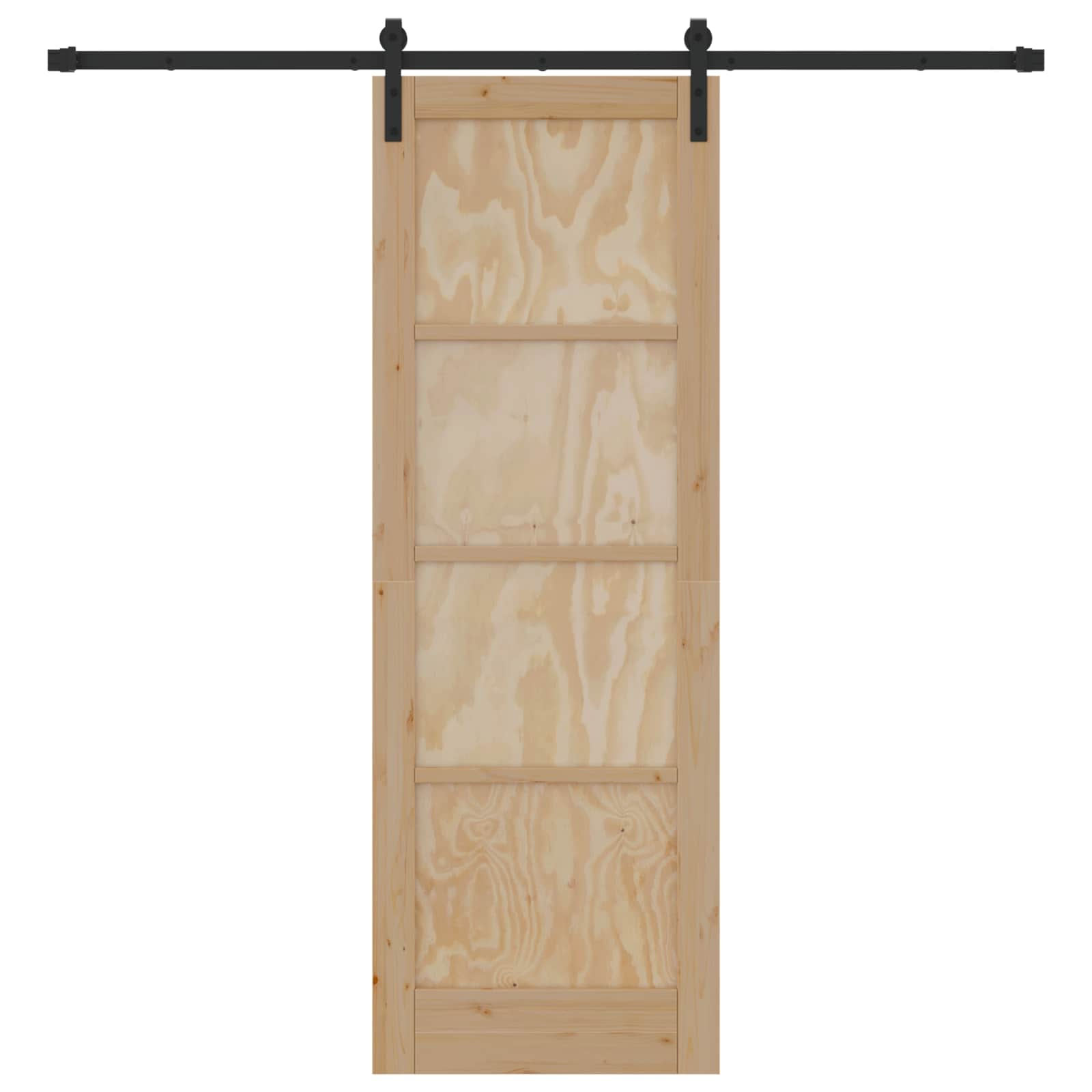 Schiebetür Natur 73,5 x 211 cm Massives Kiefernholz