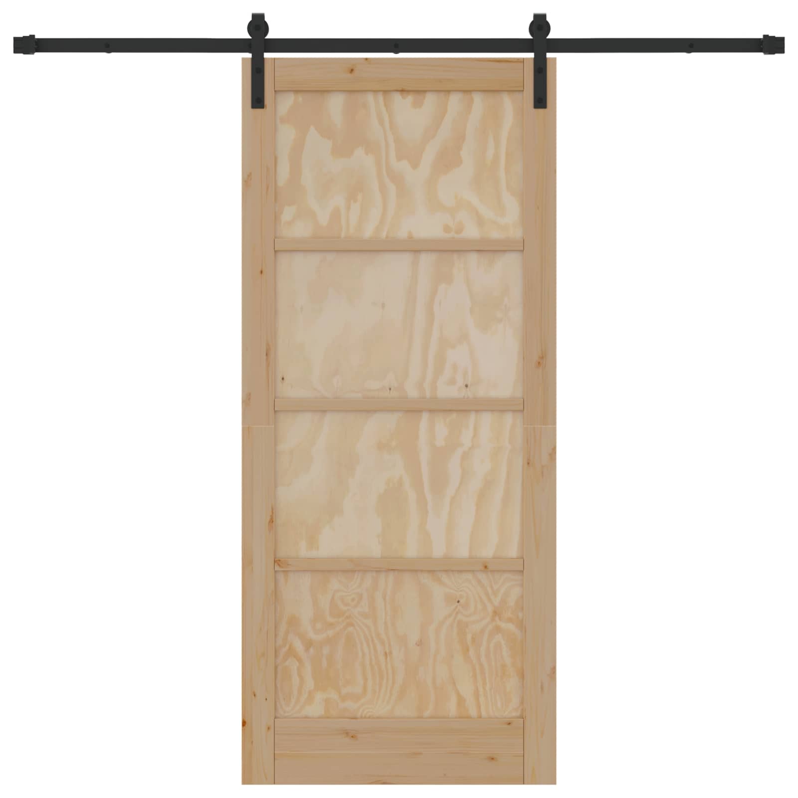 Schiebetür Natur 86 x 198,5 cm Massives Kiefernholz