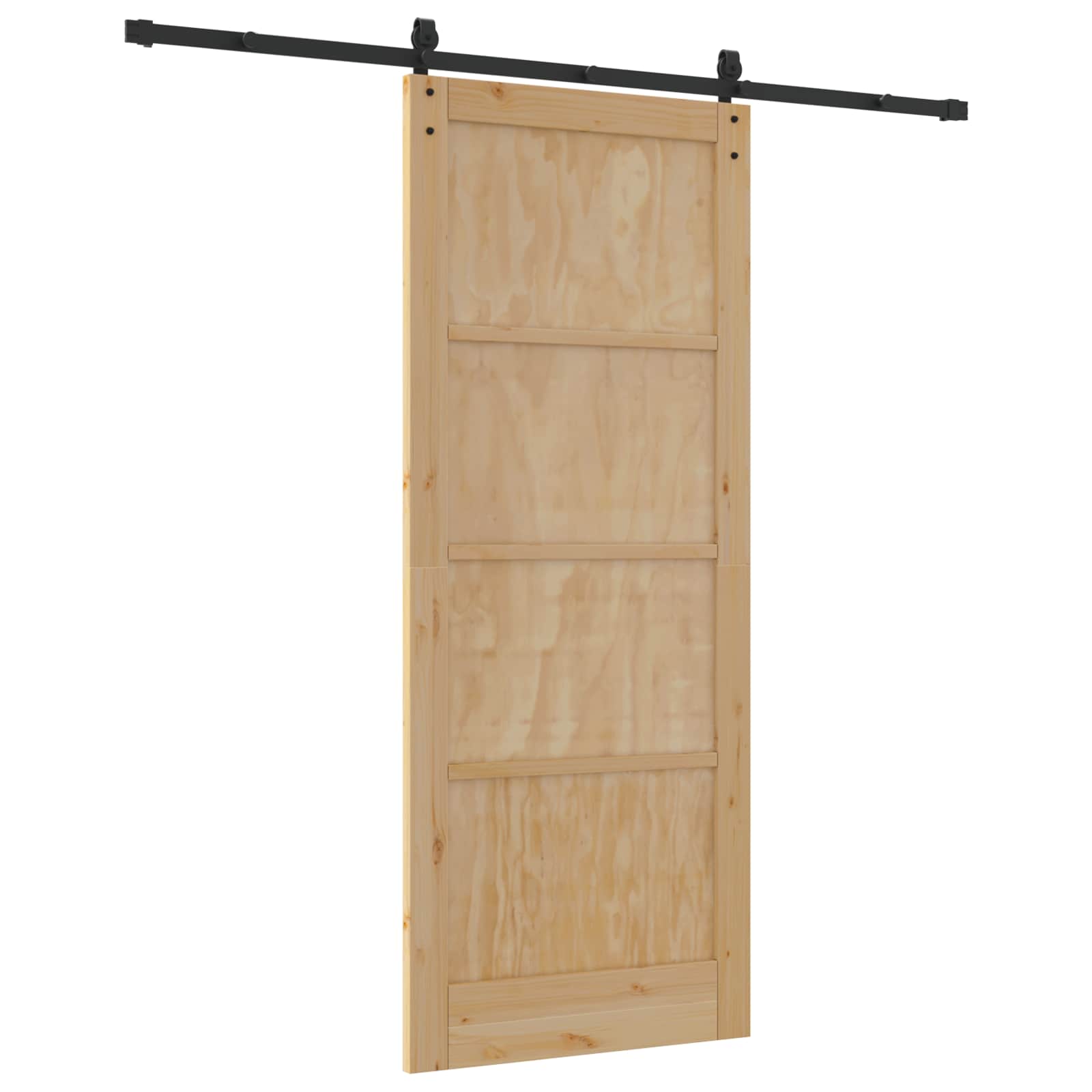 Schiebetür Natur 86 x 211 cm Massives Kiefernholz