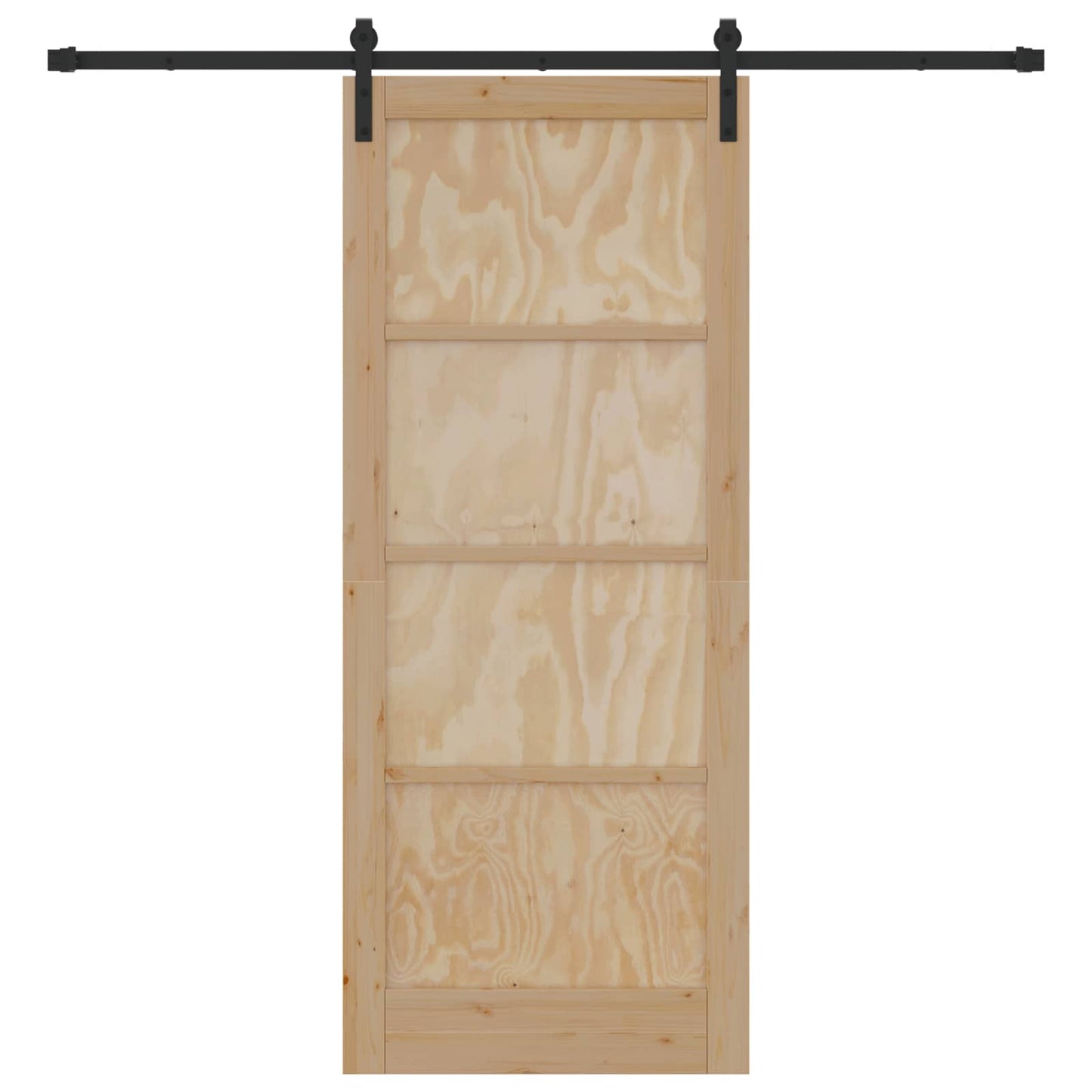 Schiebetür Natur 86 x 211 cm Massives Kiefernholz