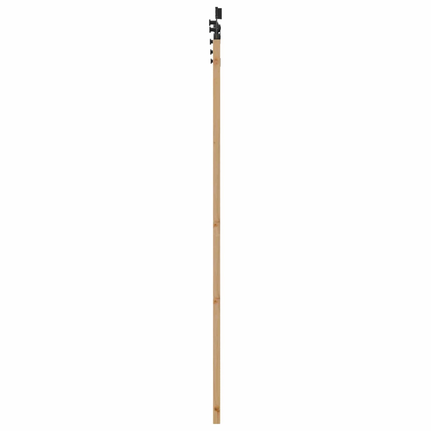 Schiebetür Natürlich und Schwarz 61 x 198,5 cm