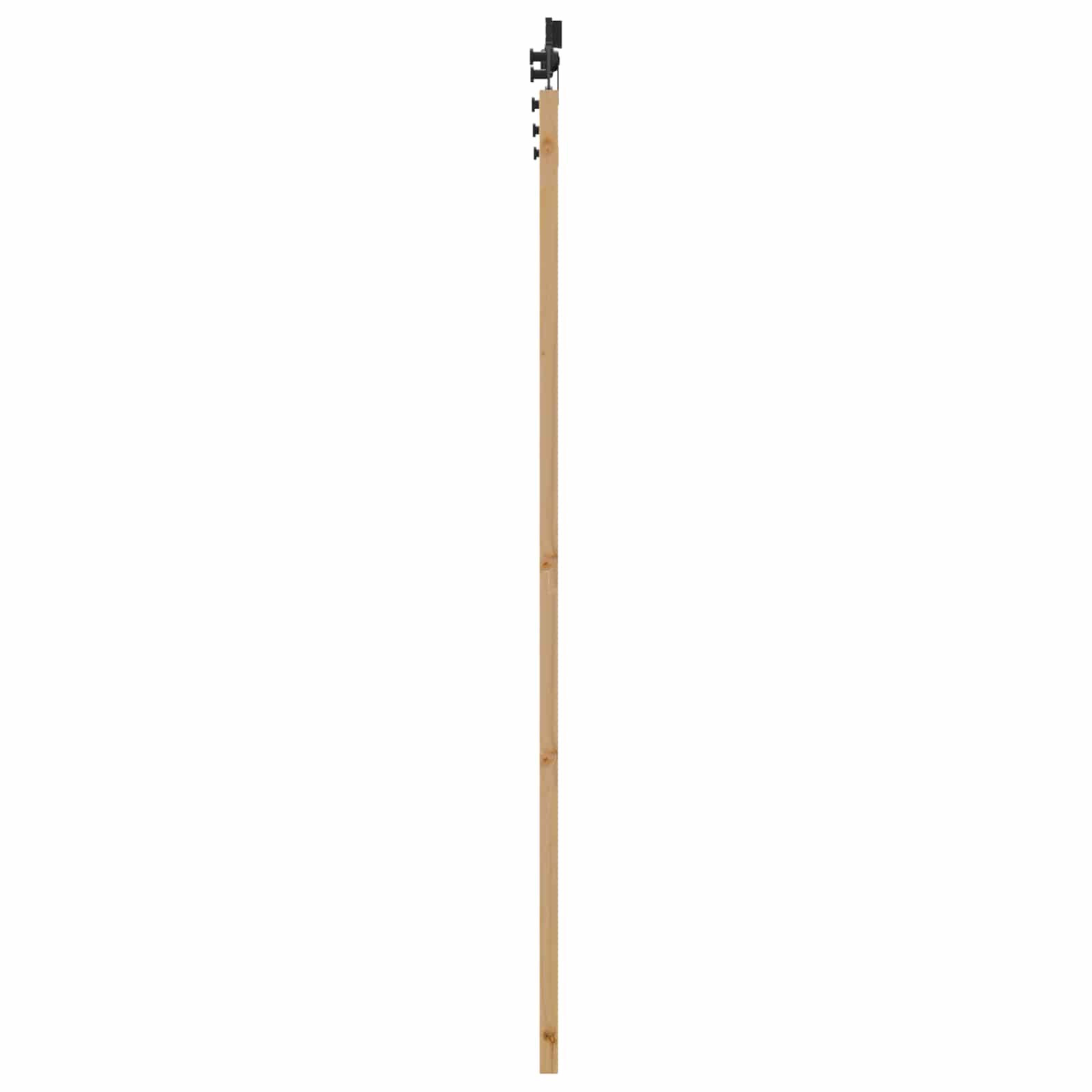 Schiebetür Natürlich und Schwarz 86 x 198,5 cm