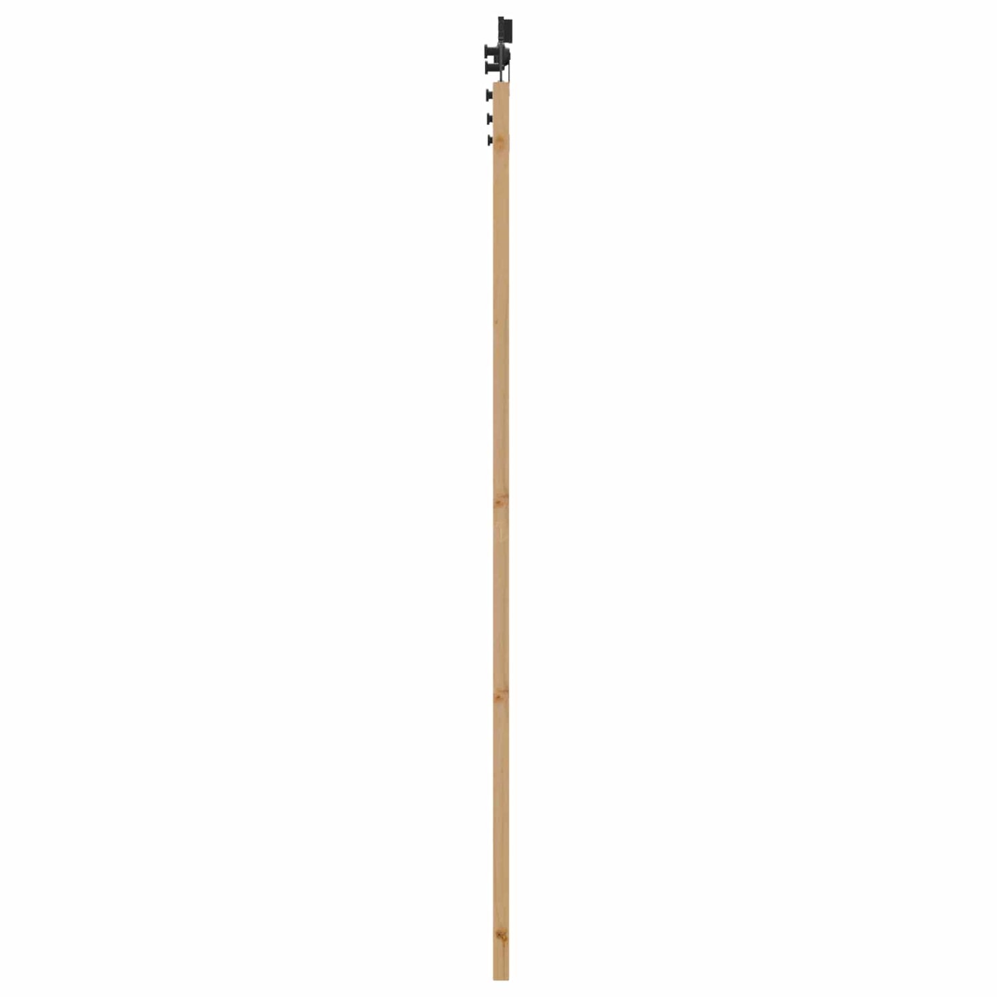 Schiebetür Natürlich und Schwarz 86 x 211 cm