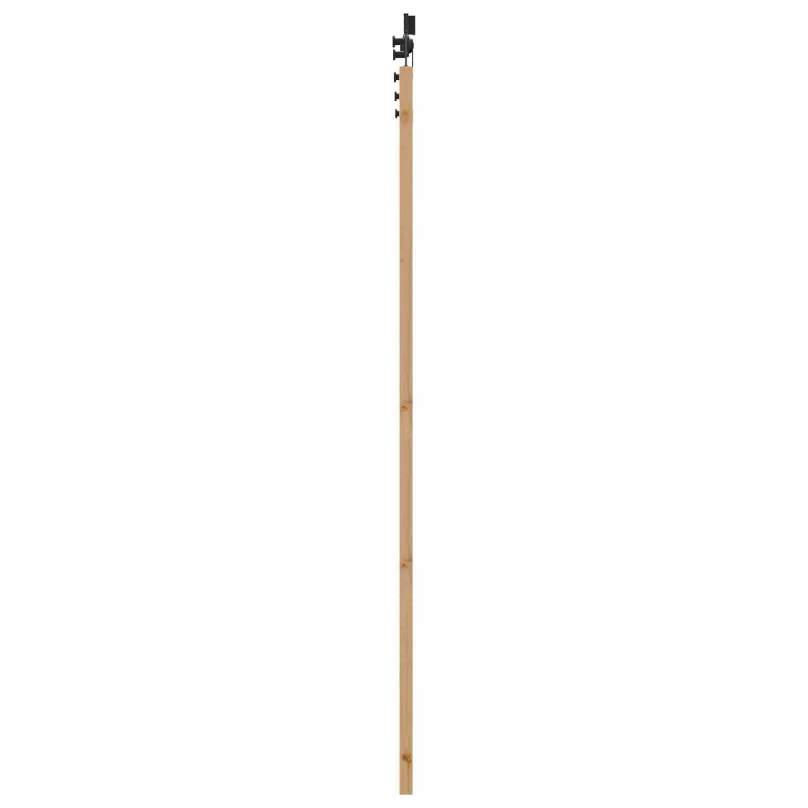 Schiebetür Natürlich und Schwarz 86 x 211 cm