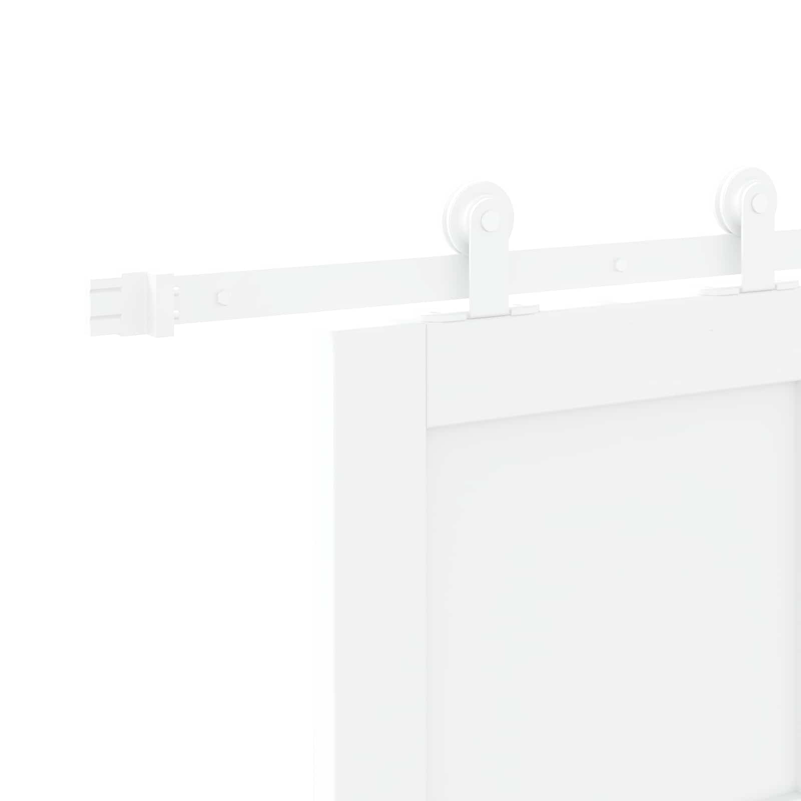 Schiebetür Weiß 83 x 202 cm Massives Kiefernholz