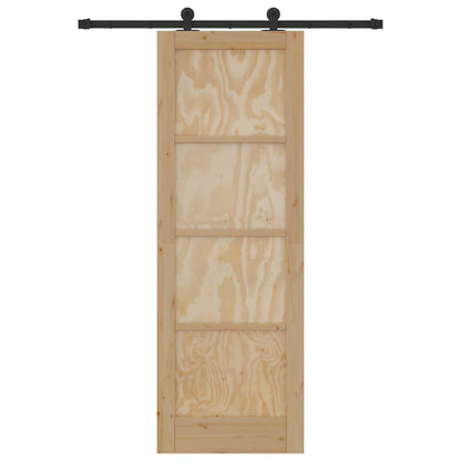 Schiebetür ORKDAL Natur 73,5 x 211 cm Massives Kiefernholz