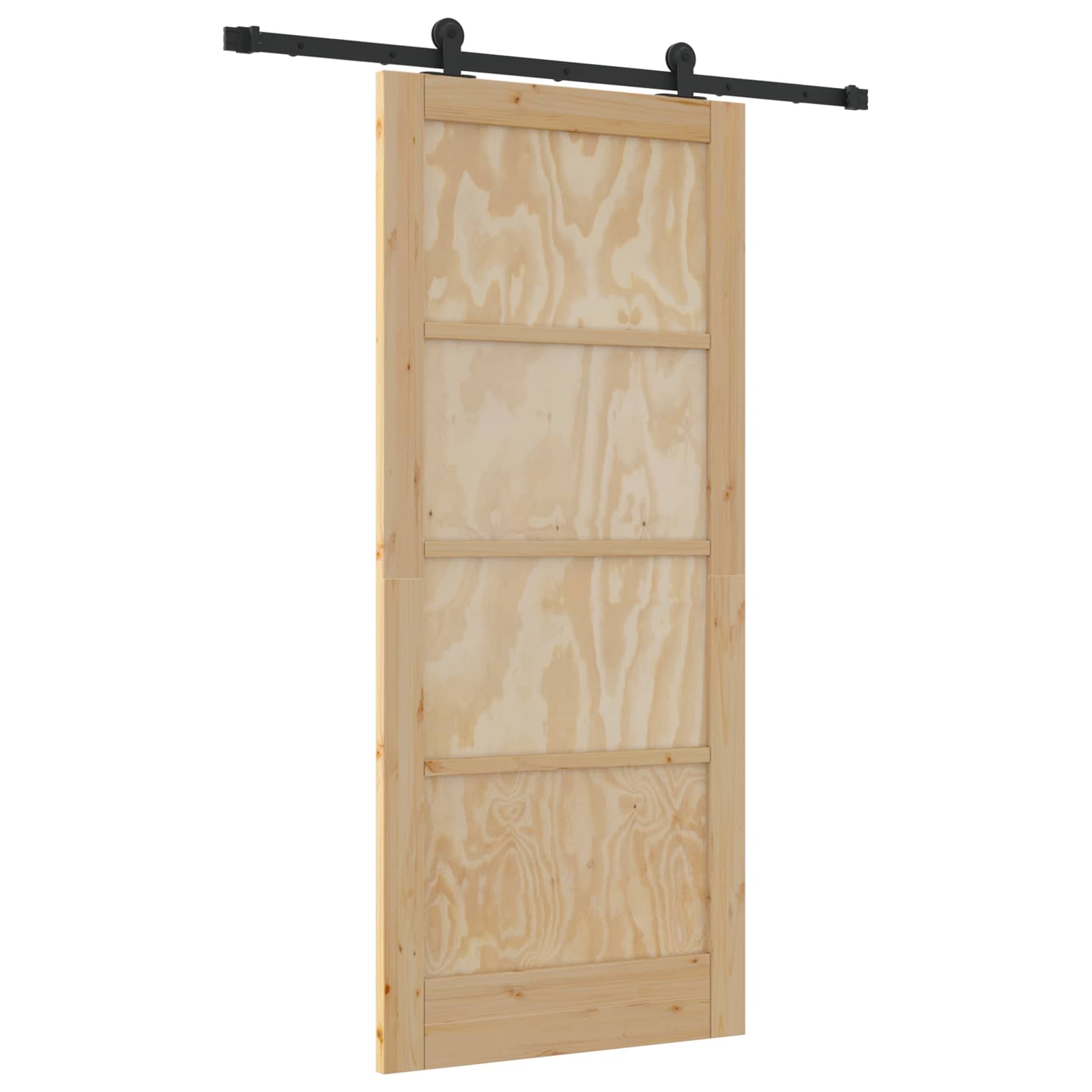 Schiebetür ORKDAL Natur 86 x 198,5 cm Massives Kiefernholz