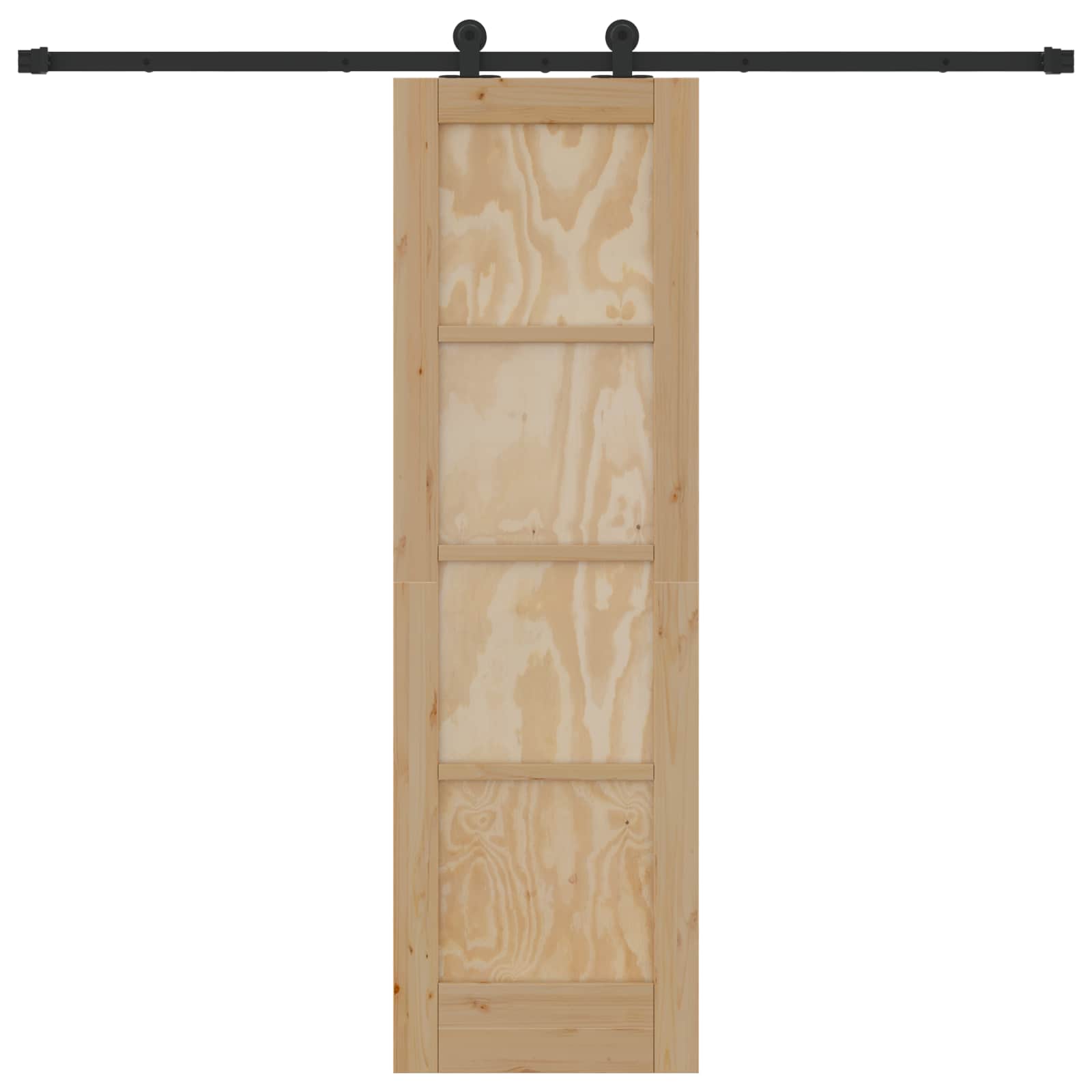 Schiebetür ORKDAL Natur 61 x 198,5 cm Massives Kiefernholz