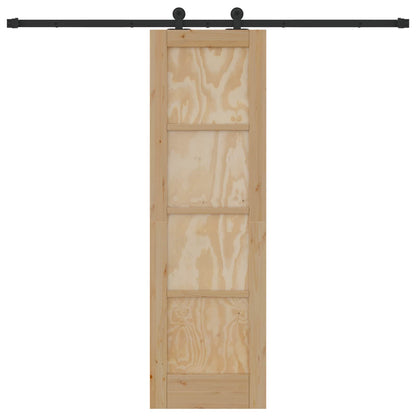 Schiebetür ORKDAL Natur 61 x 198,5 cm Massives Kiefernholz