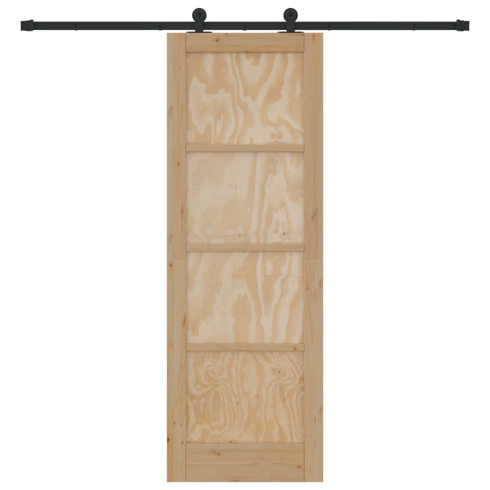 Schiebetür ORKDAL Natur 73,5 x 211 cm Massives Kiefernholz