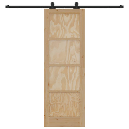 Schiebetür ORKDAL Natur 73,5 x 211 cm Massives Kiefernholz