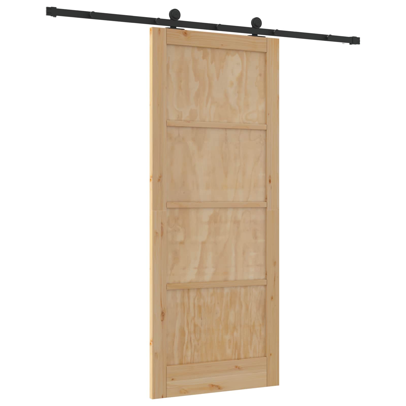 Schiebetür ORKDAL Natur 86 x 211 cm Massives Kiefernholz