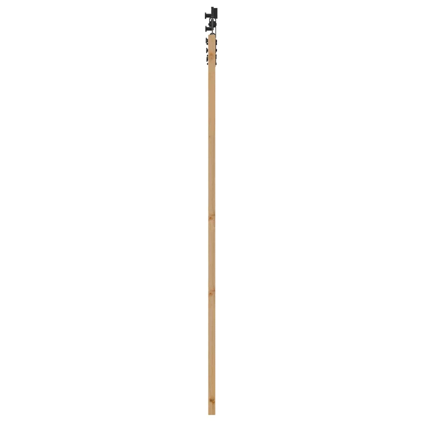 Schiebetür Natürlich und Schwarz 86 x 198,5 cm