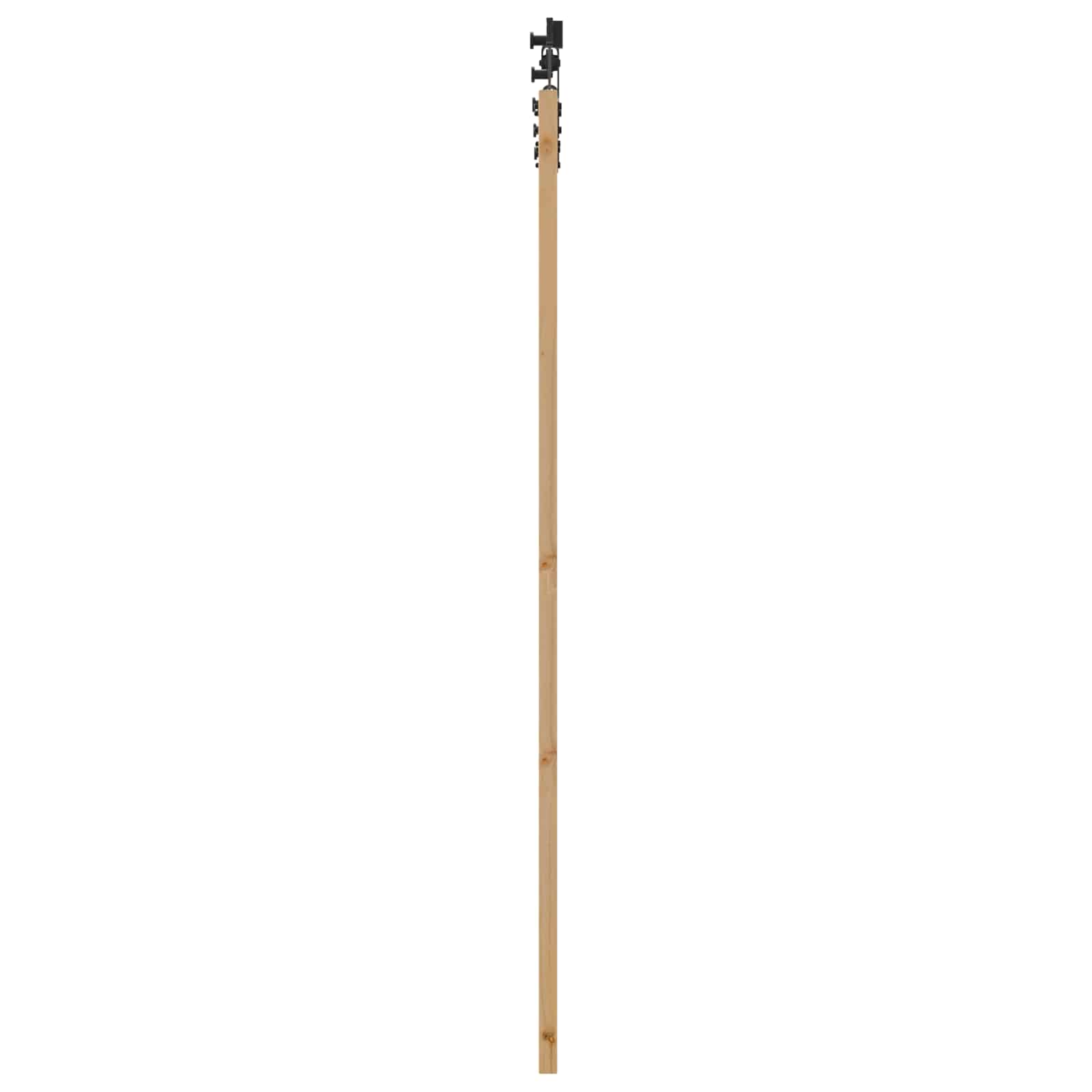 Schiebetür Natürlich und Schwarz 86 x 198,5 cm