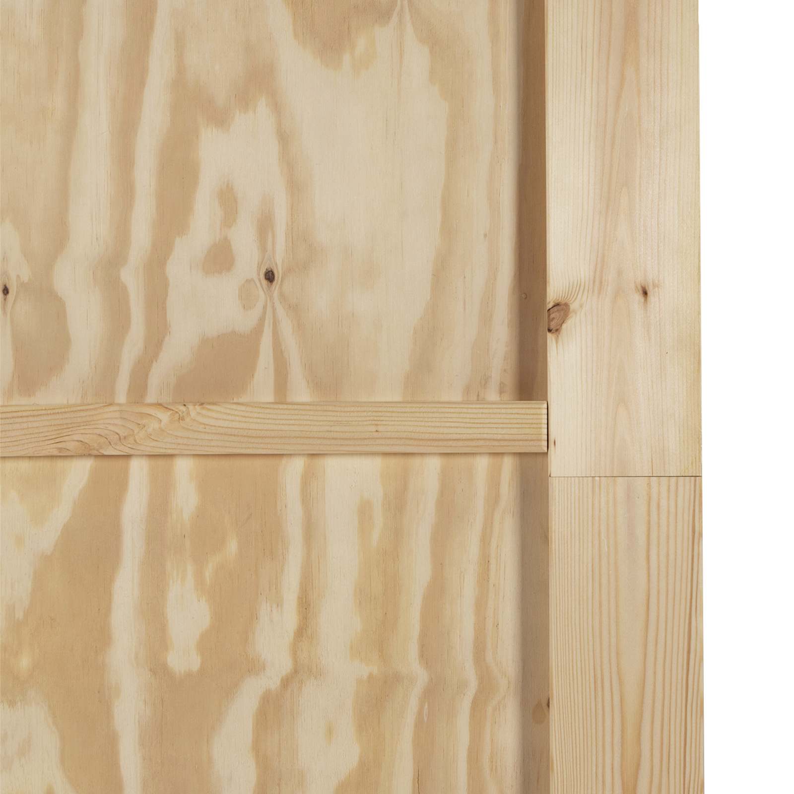 Schiebetür Natürlich und Schwarz 61 x 198,5 cm