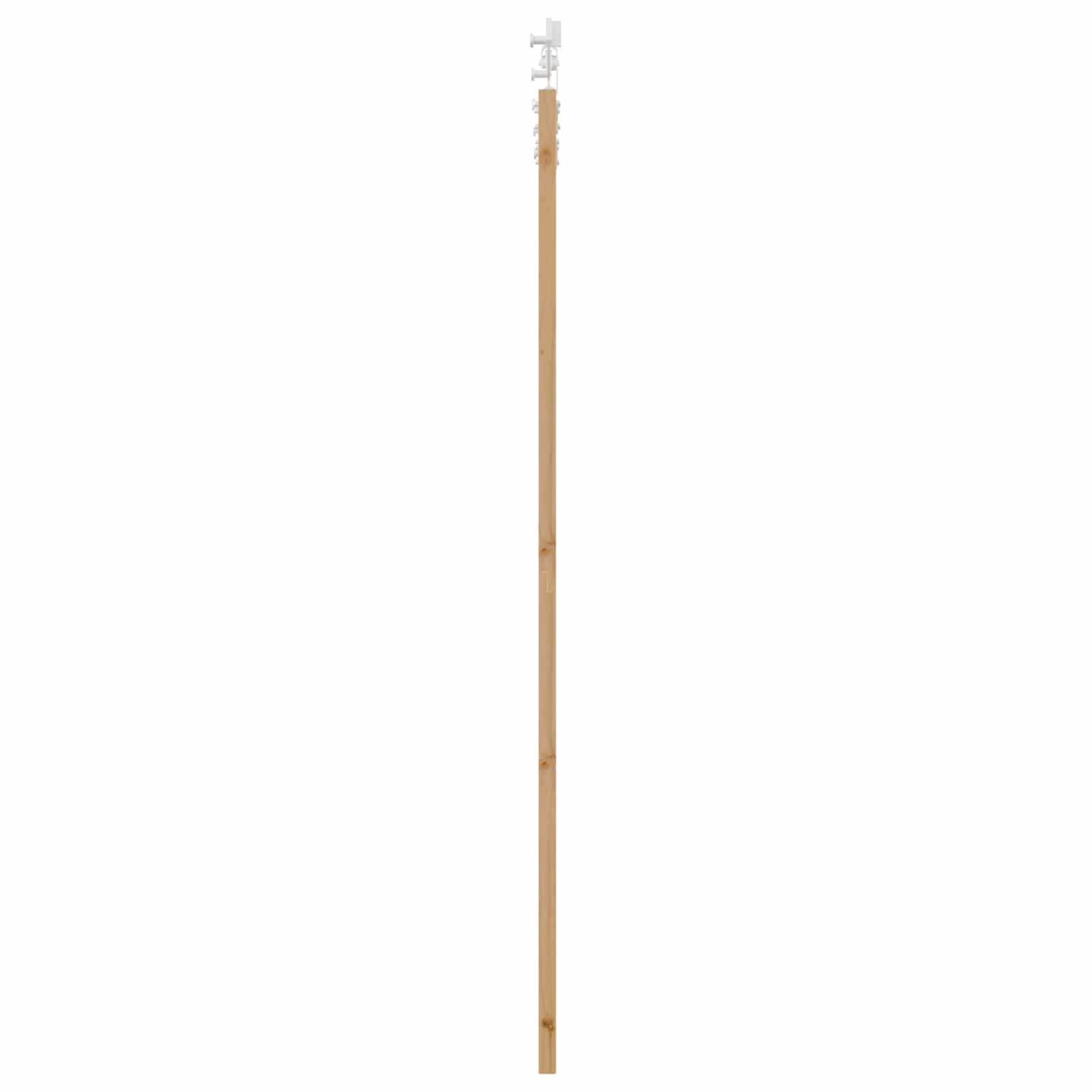 Schiebetür Natürlich und Weiß 86 x 211 cm Massives Kiefernholz