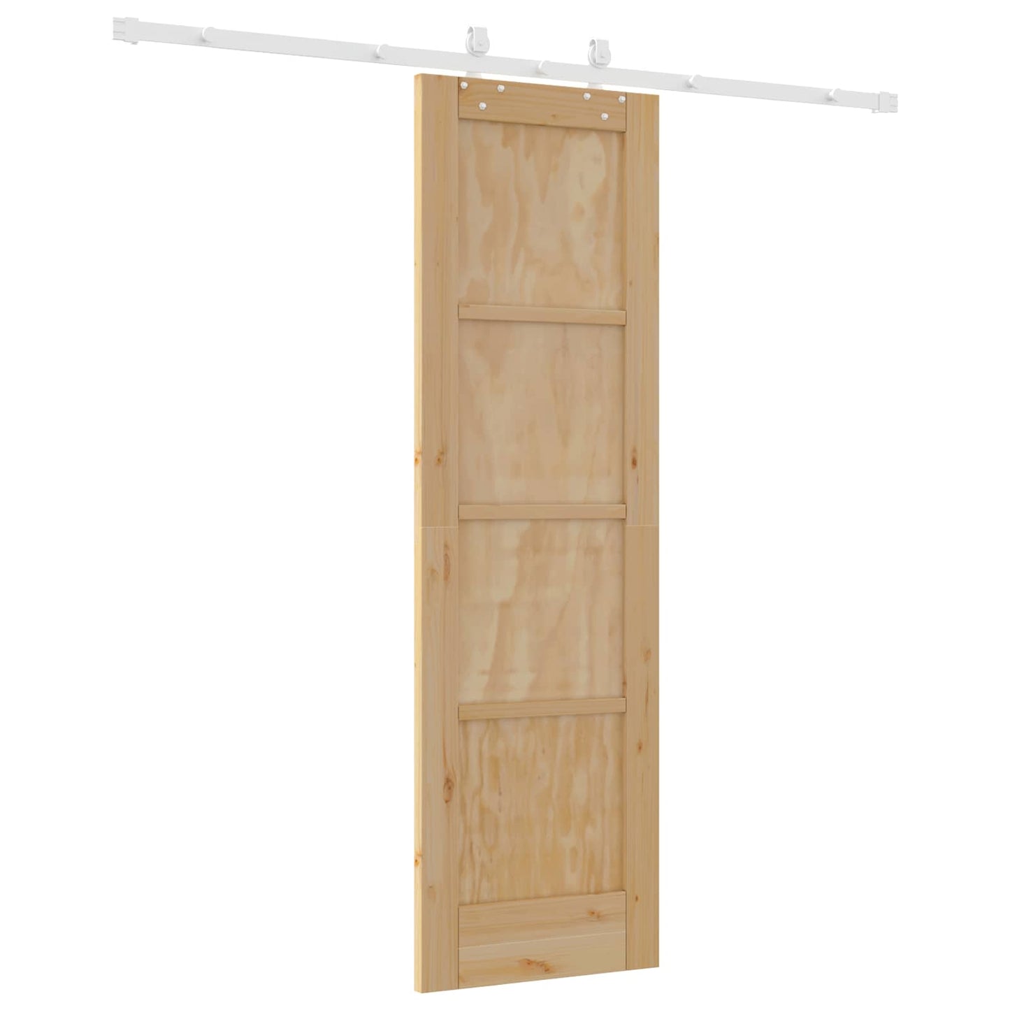 Schiebetür Natürlich und Weiß 61 x 198,5 cm