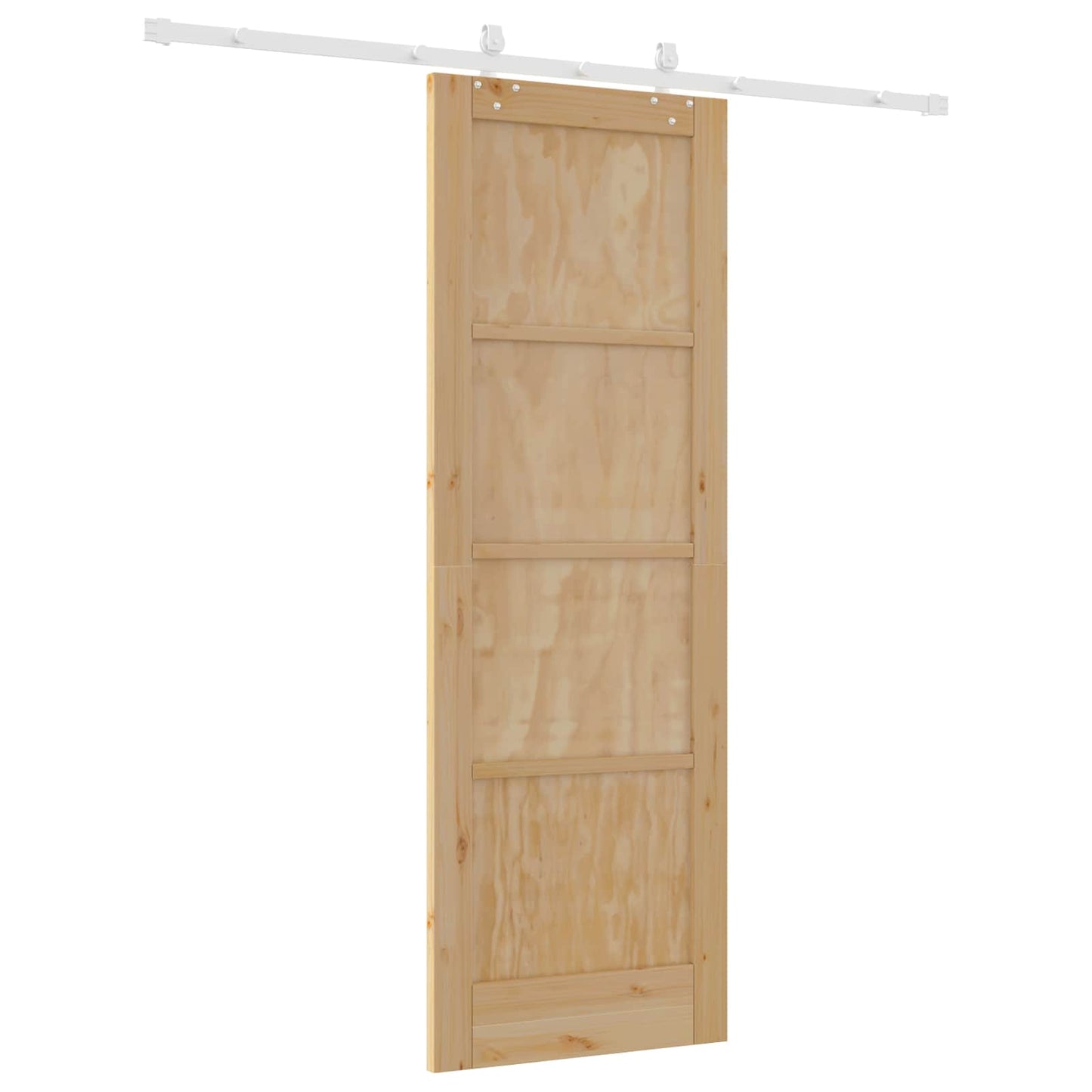 Schiebetür Natürlich und Weiß 73,5 x 211 cm