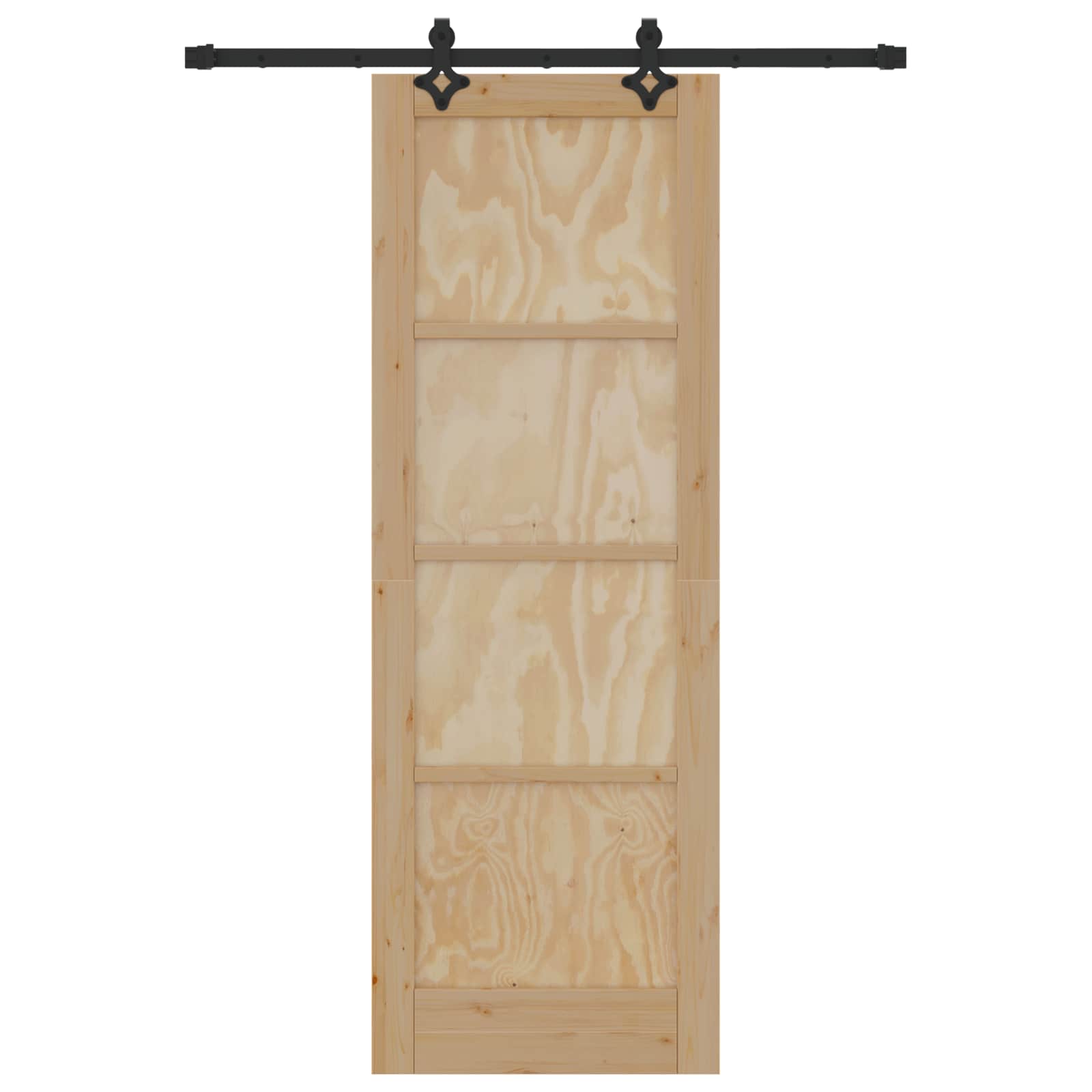 Schiebetür ORKDAL Natur 73,5 x 211 cm Massives Kiefernholz