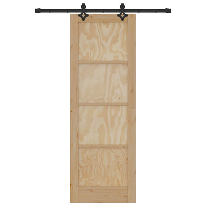 Schiebetür ORKDAL Natur 73,5 x 211 cm Massives Kiefernholz