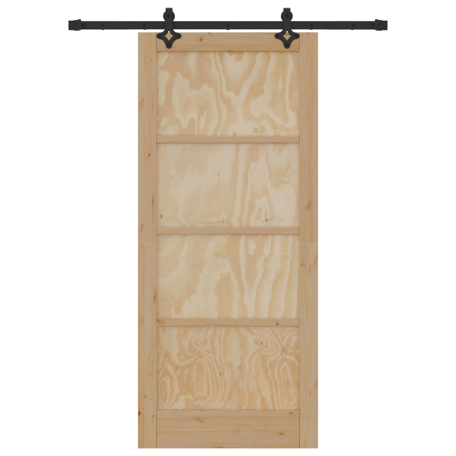 Schiebetür ORKDAL Natur 86 x 198,5 cm Massives Kiefernholz